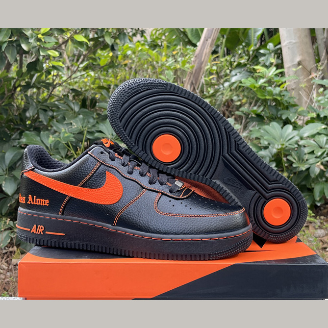 VLONE xNike Air Force 1Low orang Sneaker      AA5360-001  - PerfectKickZ