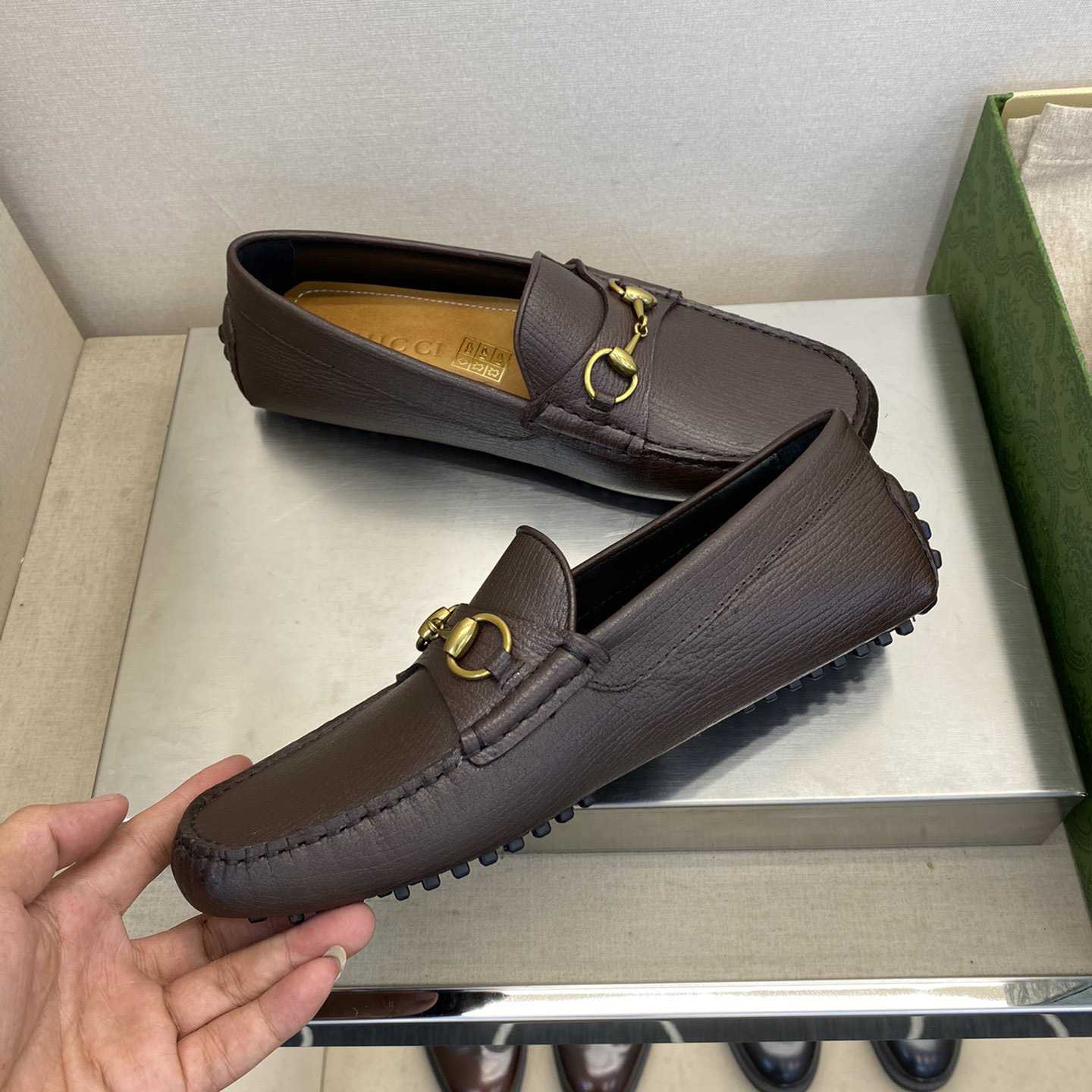 Gucci Leather Driver With Horsebit - PerfectKickZ