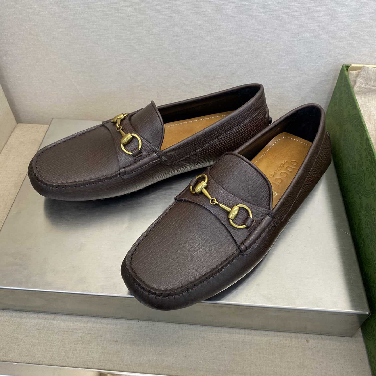 Gucci Leather Driver With Horsebit - PerfectKickZ