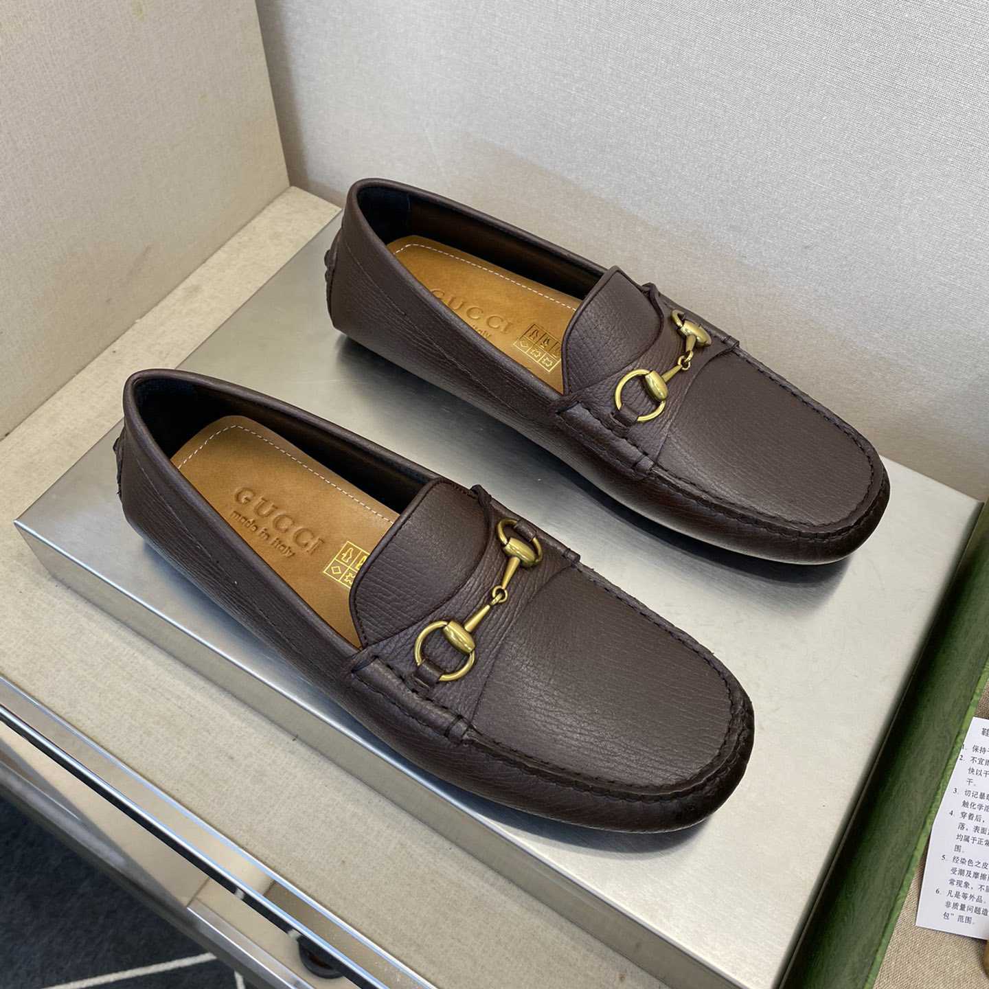Gucci Leather Driver With Horsebit - PerfectKickZ