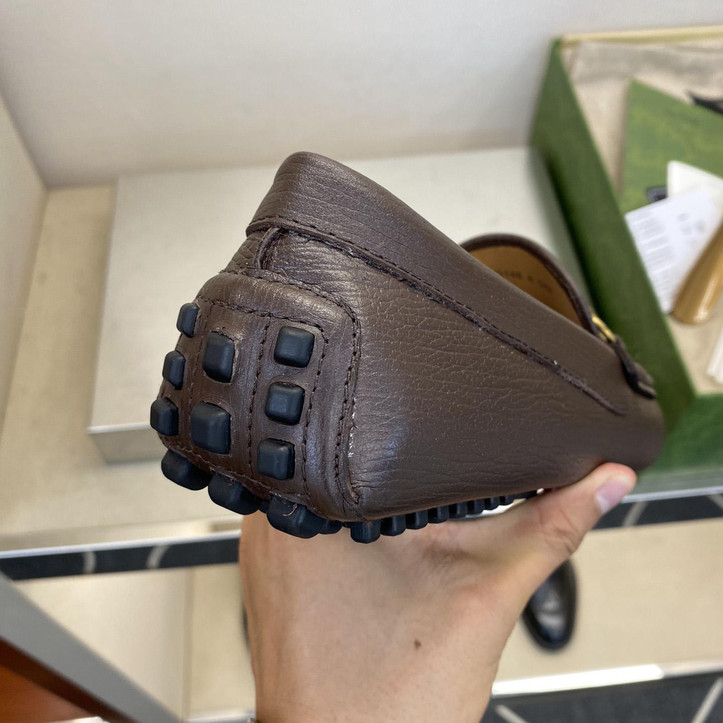 Gucci Leather Driver With Horsebit - PerfectKickZ