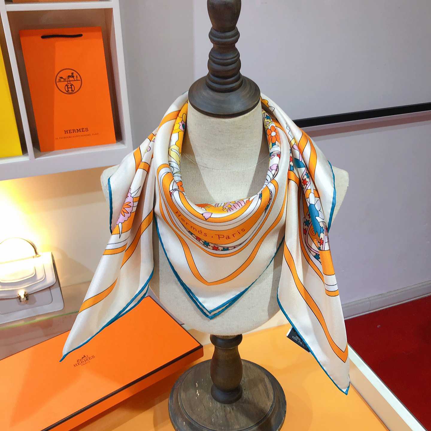 Hermes La Danse Du Printemps Scarf   90cm - PerfectKickZ