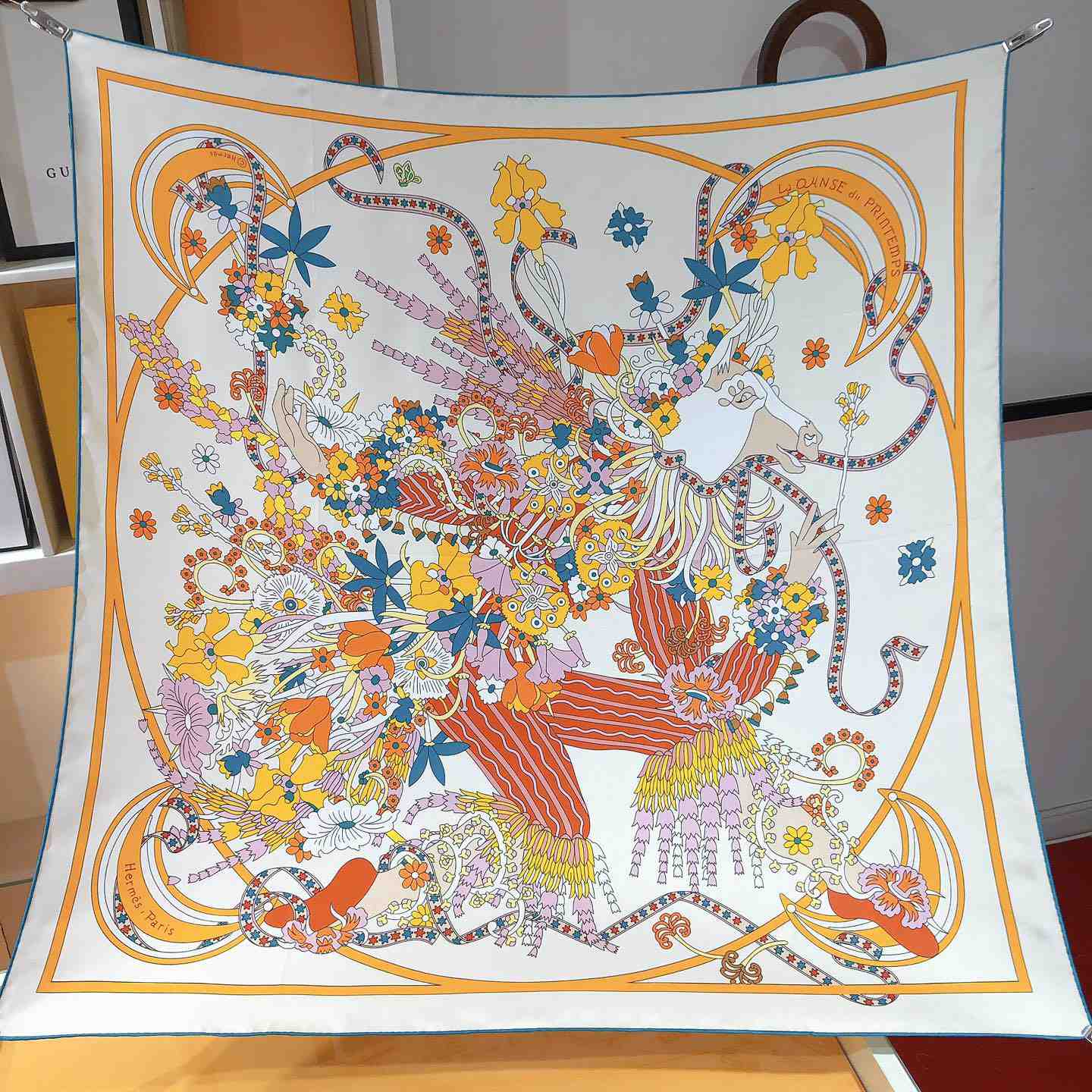 Hermes La Danse Du Printemps Scarf   90cm - PerfectKickZ