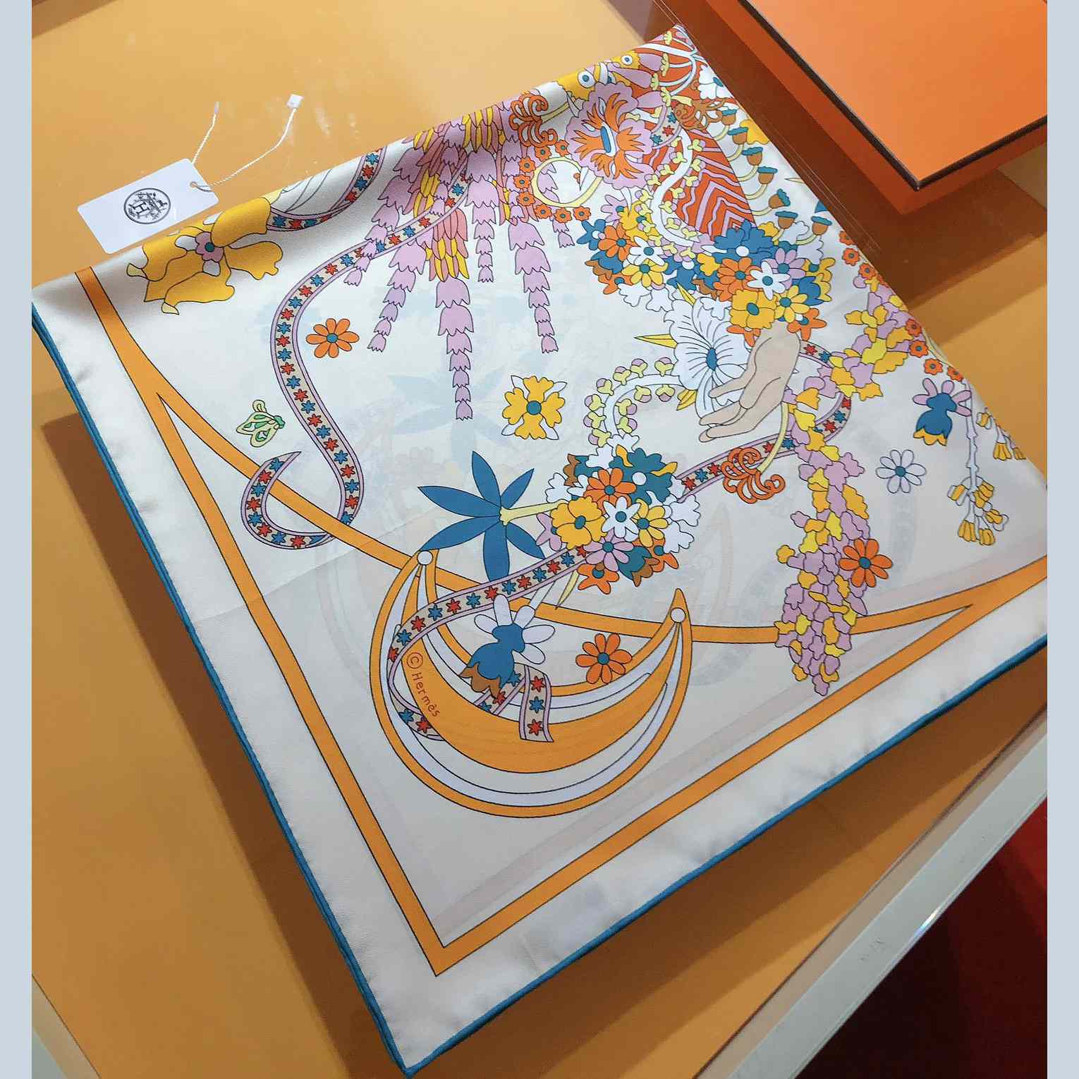 Hermes La Danse Du Printemps Scarf   90cm - PerfectKickZ
