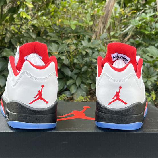 Air Jordan 5 Low “Fire Red” Sneakers    CU4523-100 - PerfectKickZ
