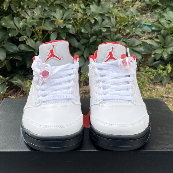 Air Jordan 5 Low “Fire Red” Sneakers    CU4523-100 - PerfectKickZ