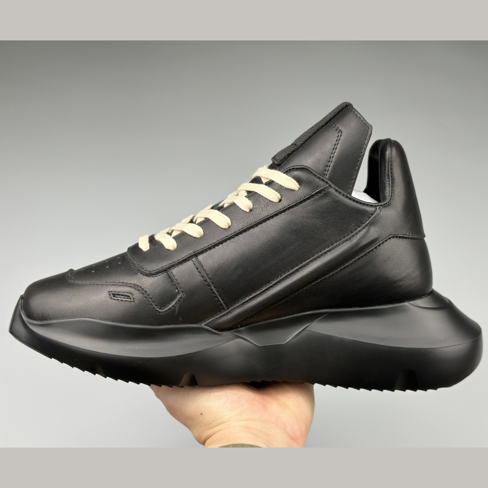 Rick Owens Geth Leather Sneakers - PerfectKickZ