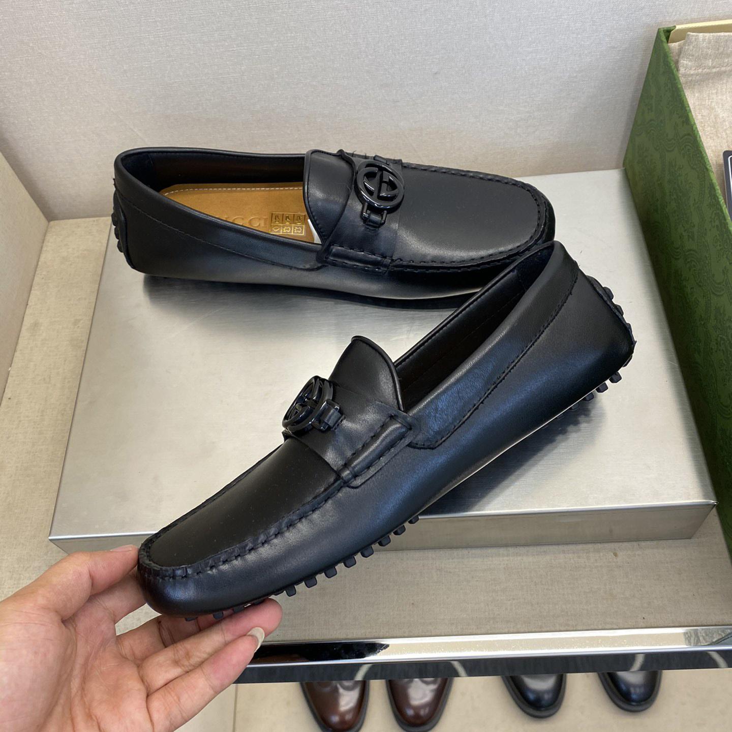 Gucci Ayrton GG Logo Driving Shoe - PerfectKickZ