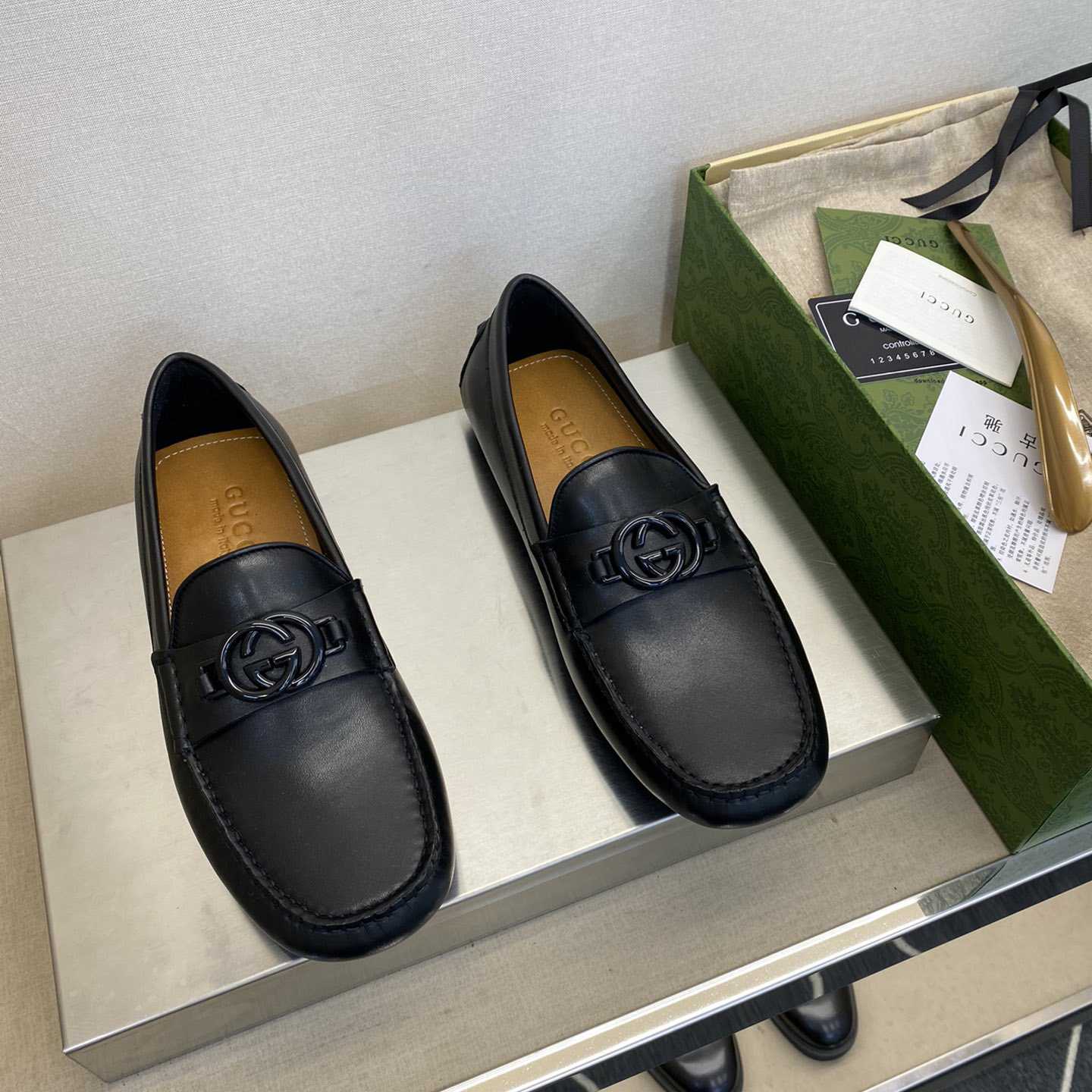 Gucci Ayrton GG Logo Driving Shoe - PerfectKickZ