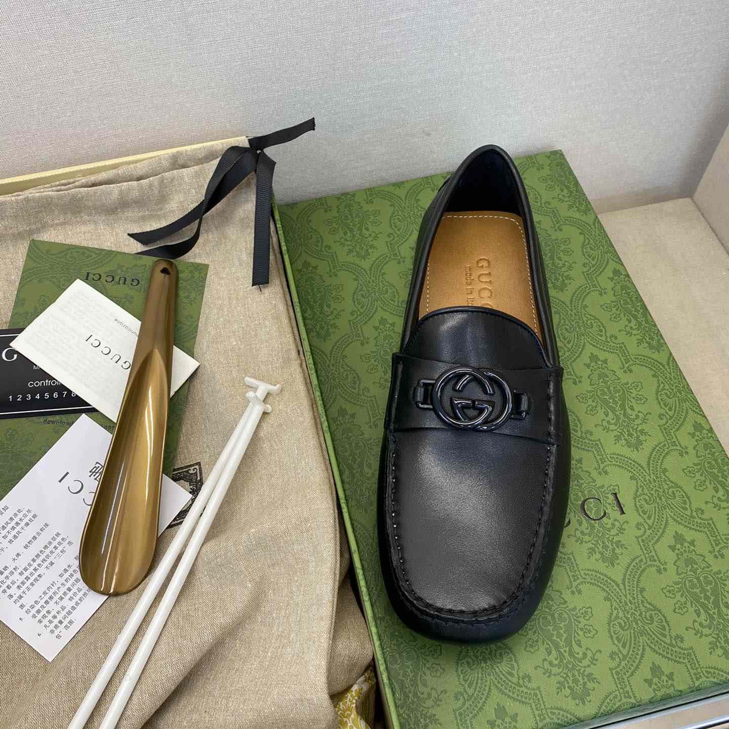 Gucci Ayrton GG Logo Driving Shoe - PerfectKickZ