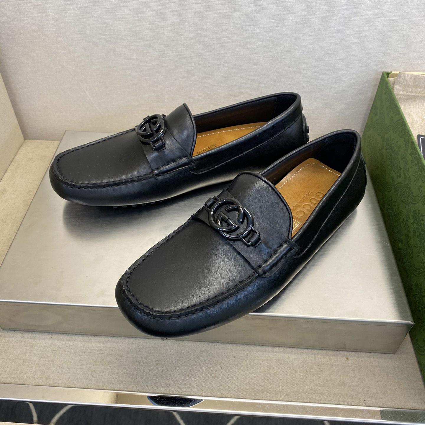 Gucci Ayrton GG Logo Driving Shoe - PerfectKickZ