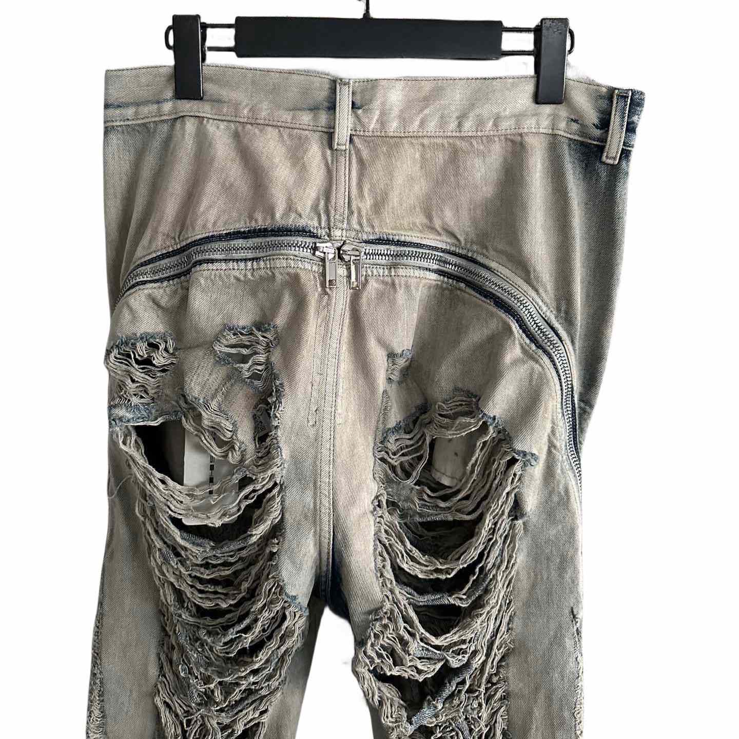 Rick Owens Distressed-finish Slim-cut Jeans - PerfectKickZ