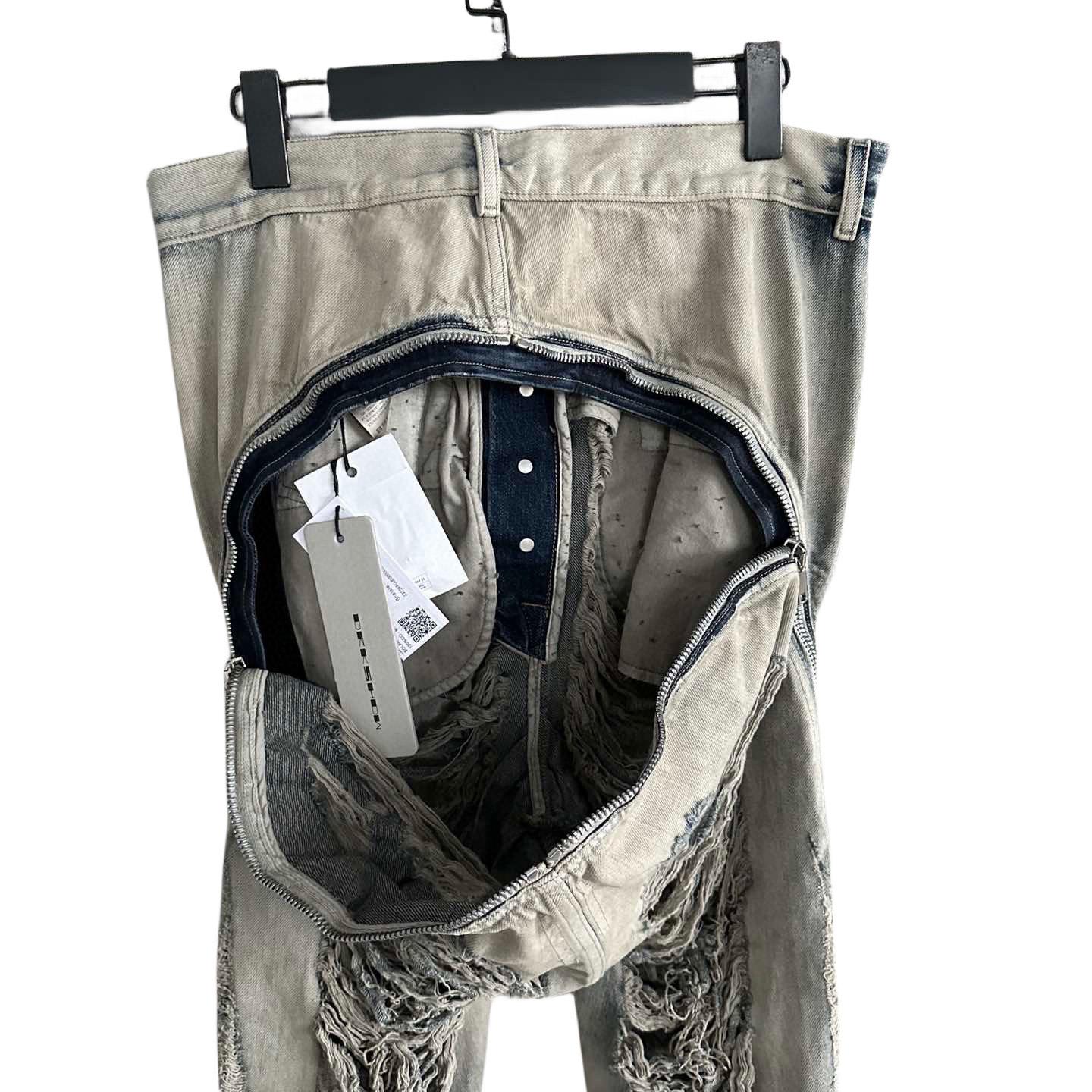 Rick Owens Distressed-finish Slim-cut Jeans - PerfectKickZ