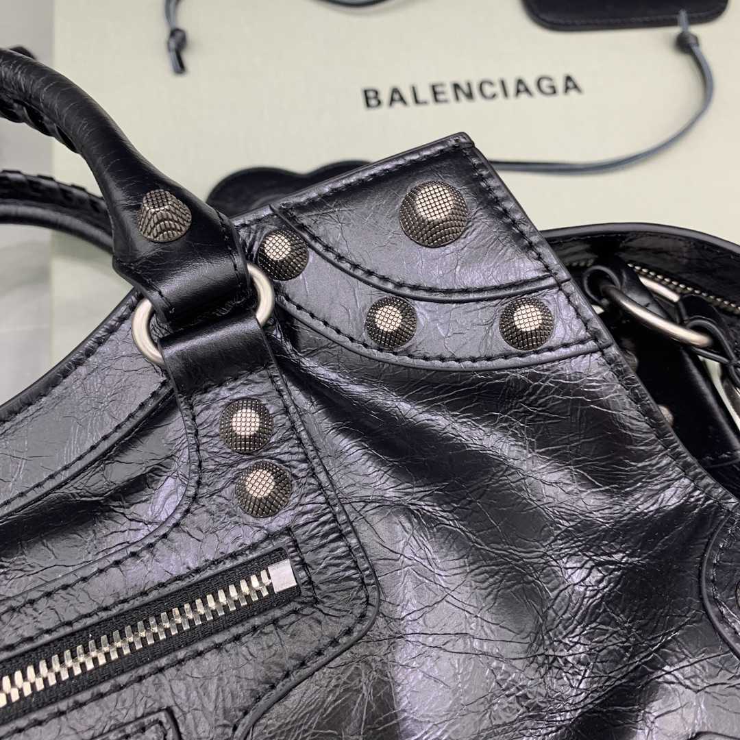 Balenciaga Neo Cagole City Handbag In Black  - PerfectKickZ