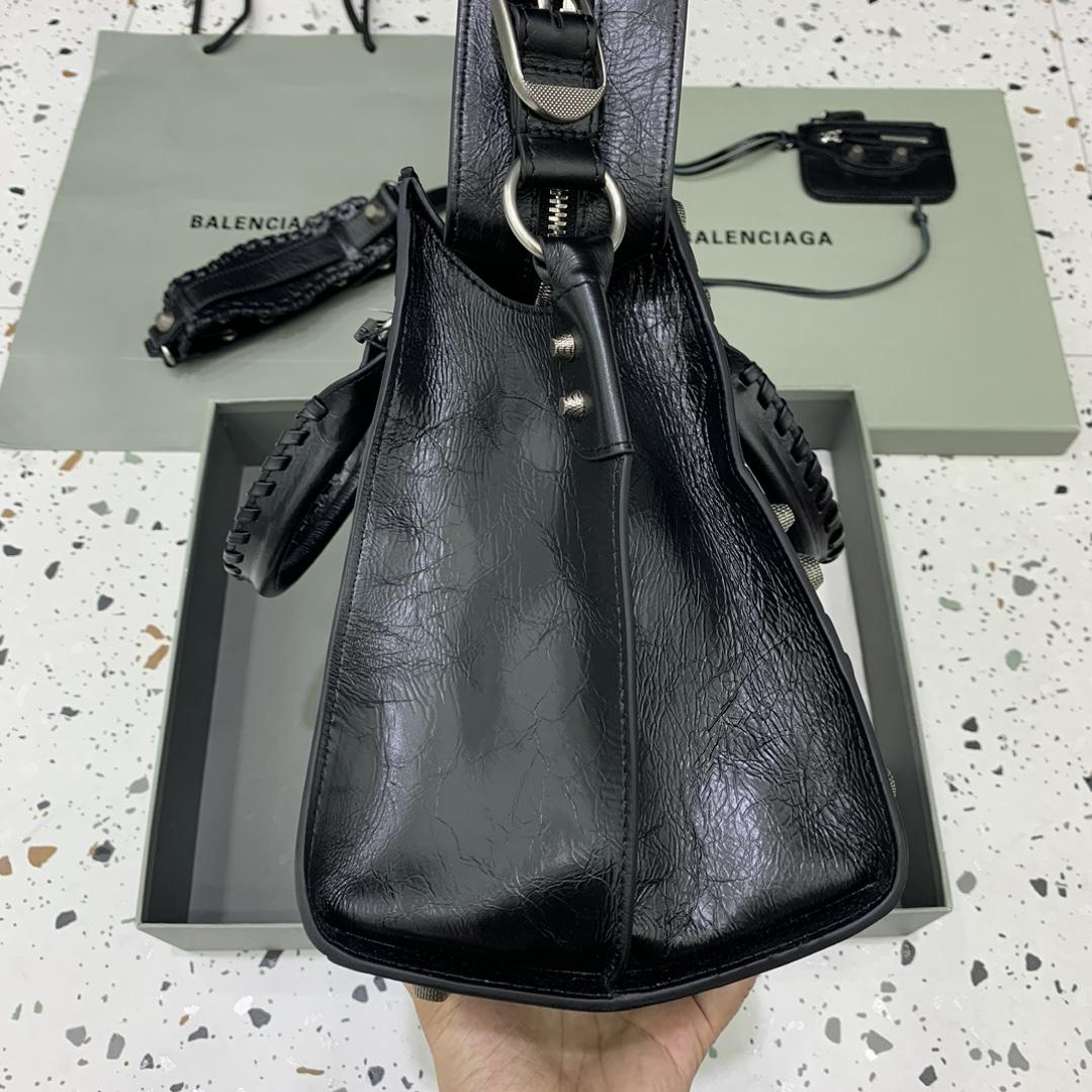 Balenciaga Neo Cagole City Handbag In Black  - PerfectKickZ
