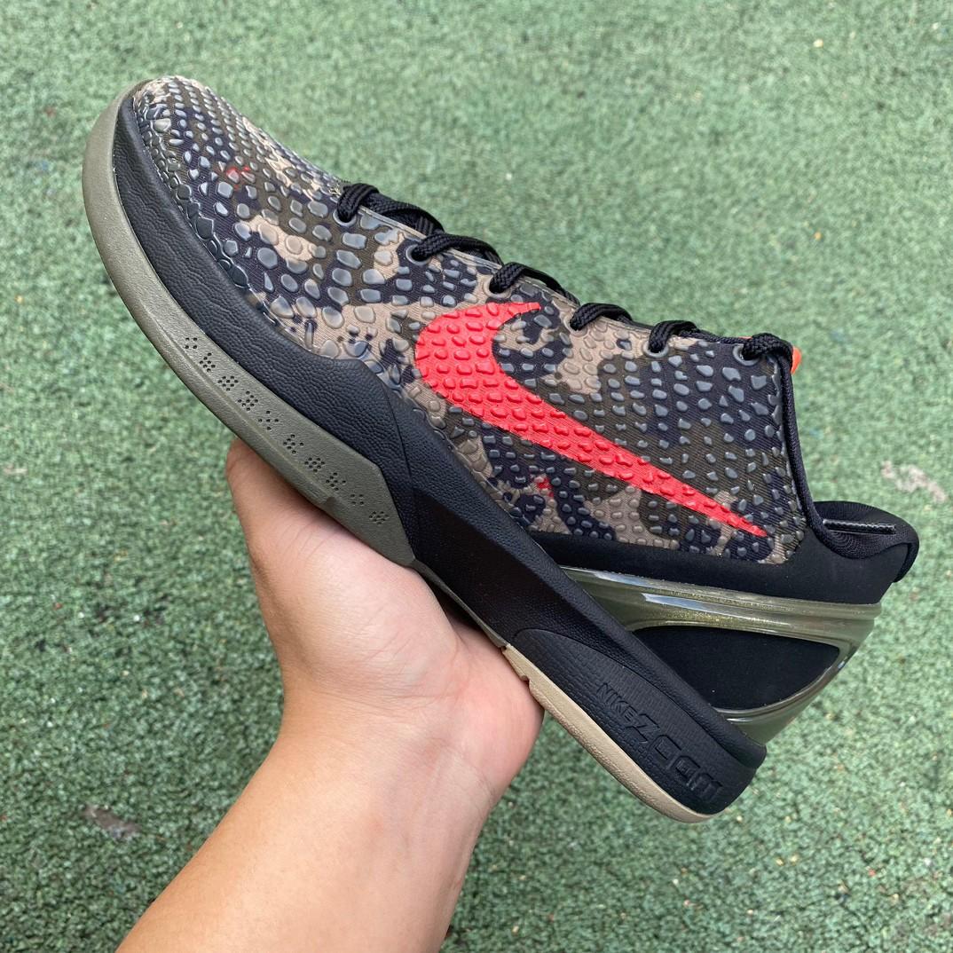 Nike Zoom Kobe 6 Italian Camo Crimson Black Sneakers      - PerfectKickZ