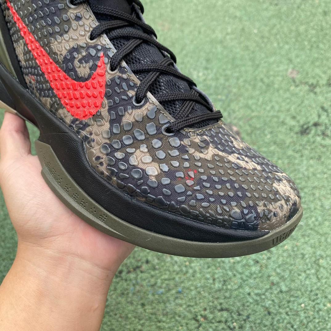Nike Zoom Kobe 6 Italian Camo Crimson Black Sneakers      - PerfectKickZ