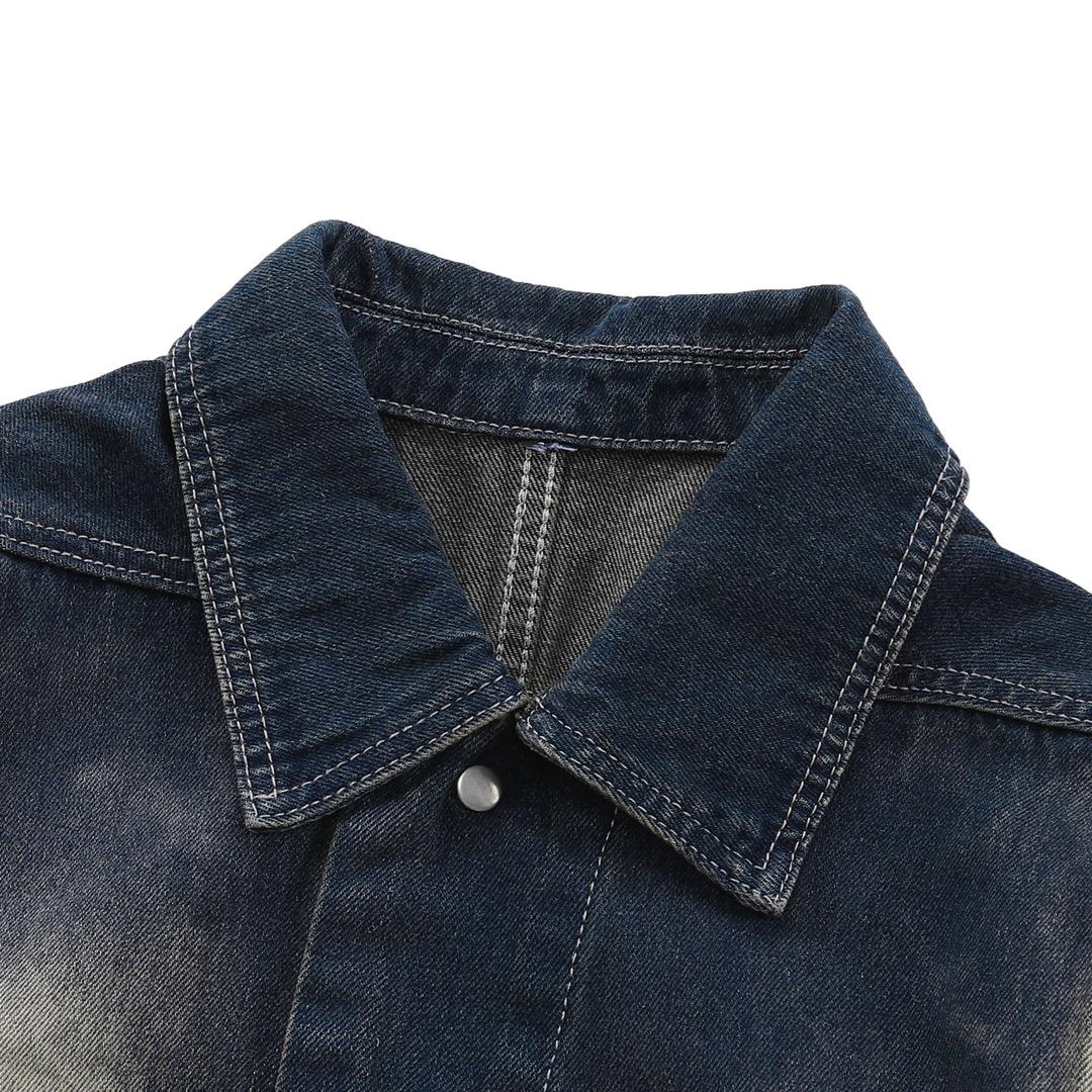 Rick Owens Drkshdw Faded Denim Jacket - PerfectKickZ