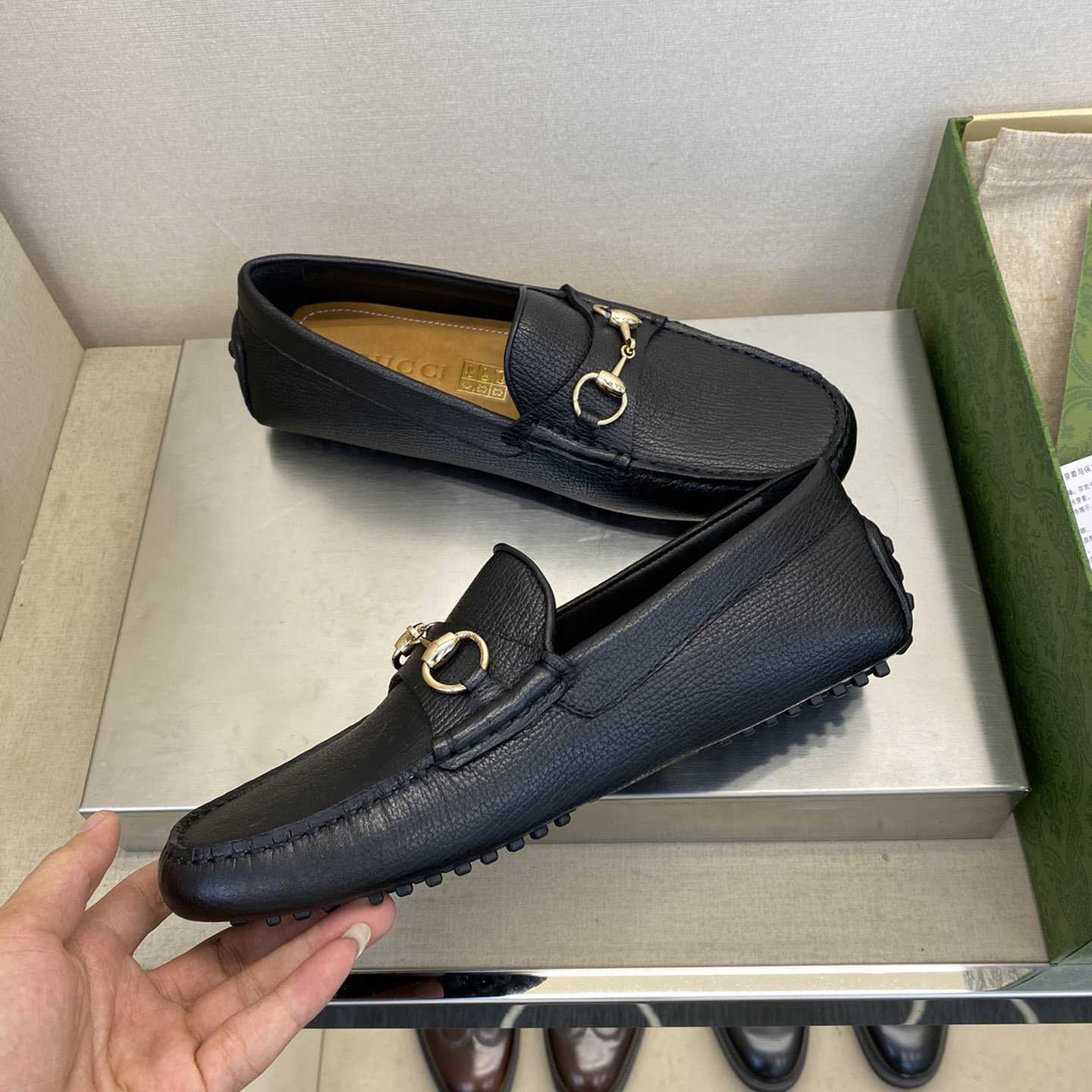 Gucci Leather Driver With Horsebit - PerfectKickZ