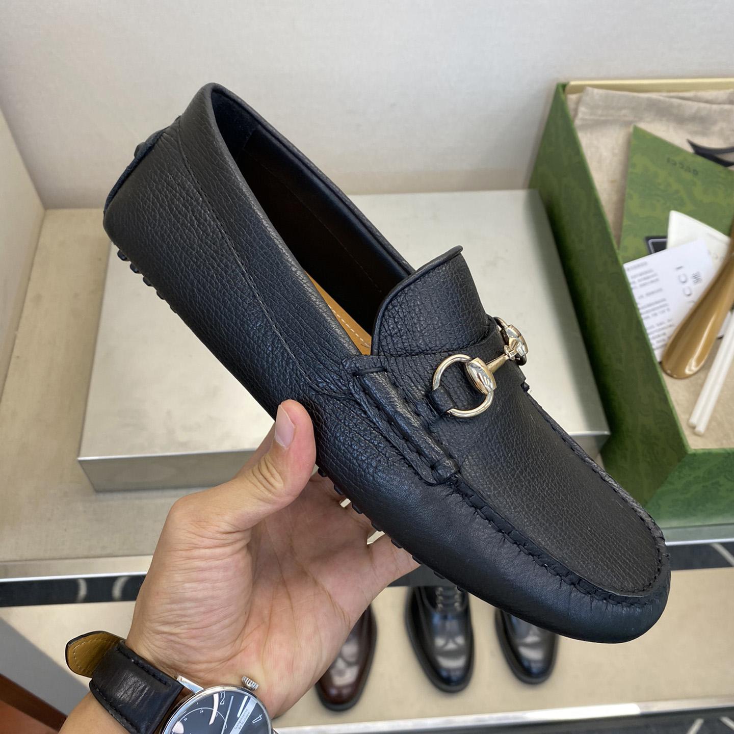 Gucci Leather Driver With Horsebit - PerfectKickZ