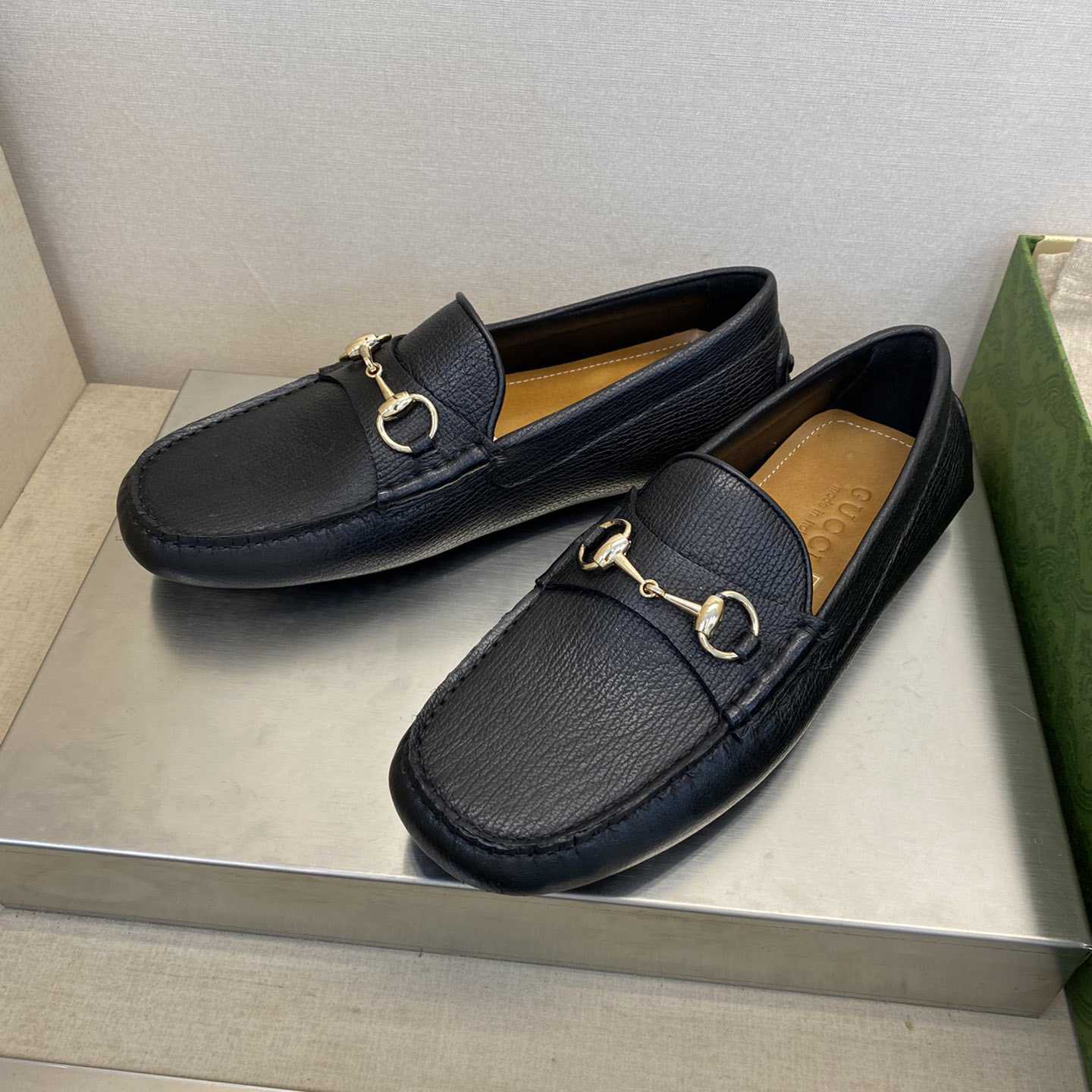 Gucci Leather Driver With Horsebit - PerfectKickZ
