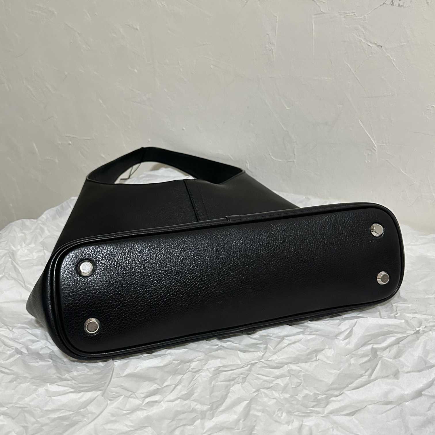 Balenciaga Women's Locker Medium North-South Hobo Bag In Black  - PerfectKickZ