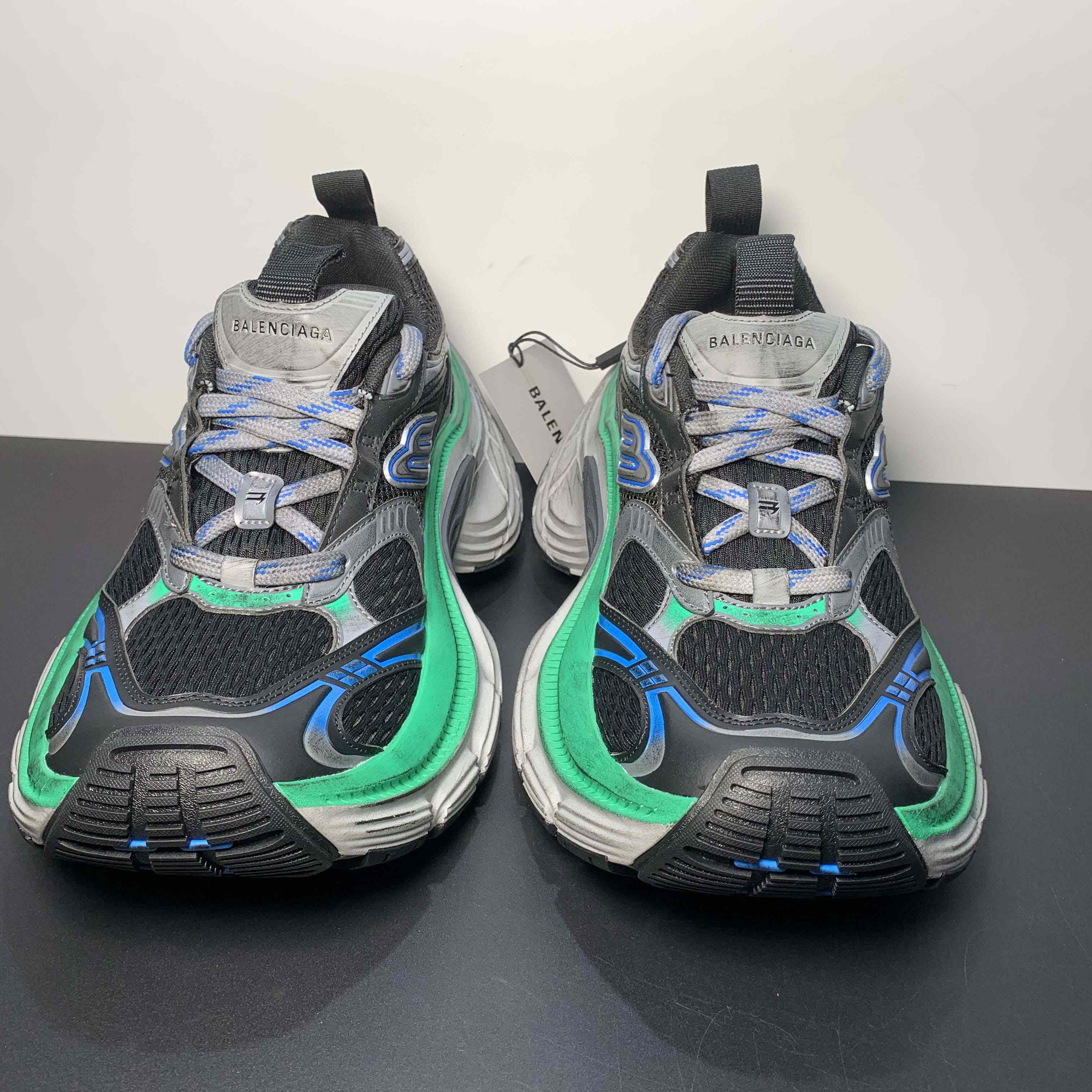 Balenciaga 10XL Sneaker in Black/Grey/Blue/Green - PerfectKickZ