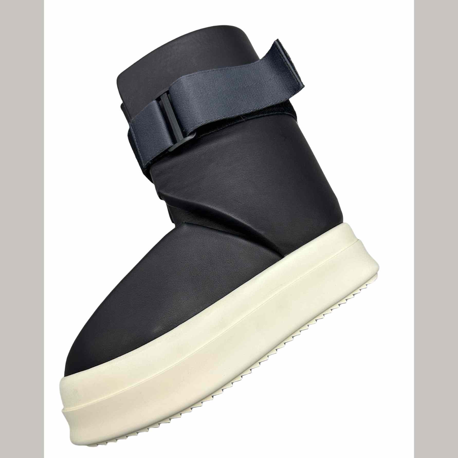 Rick Owens Splint Leather High-top Sneakers - PerfectKickZ