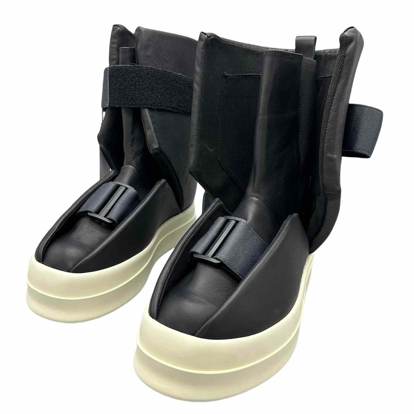 Rick Owens Splint Leather High-top Sneakers - PerfectKickZ