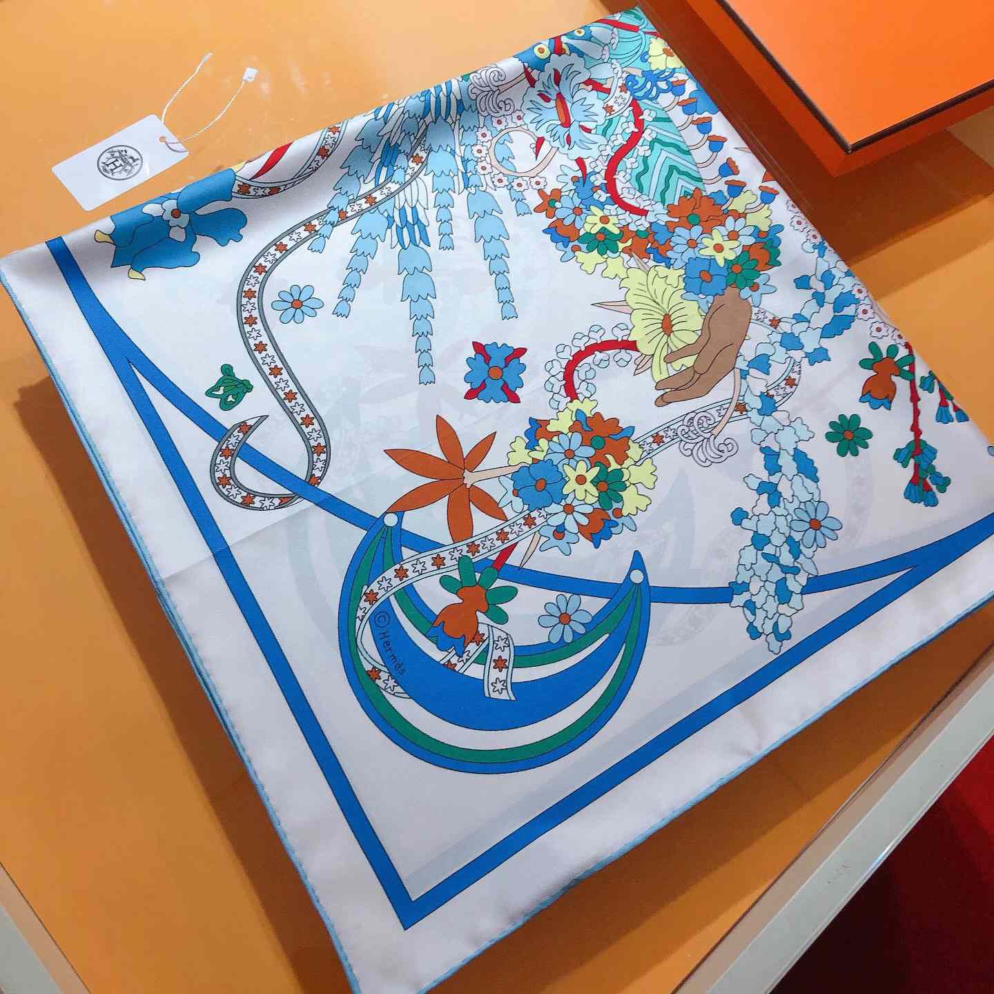 Hermes La Danse Du Printemps Scarf   90cm - PerfectKickZ