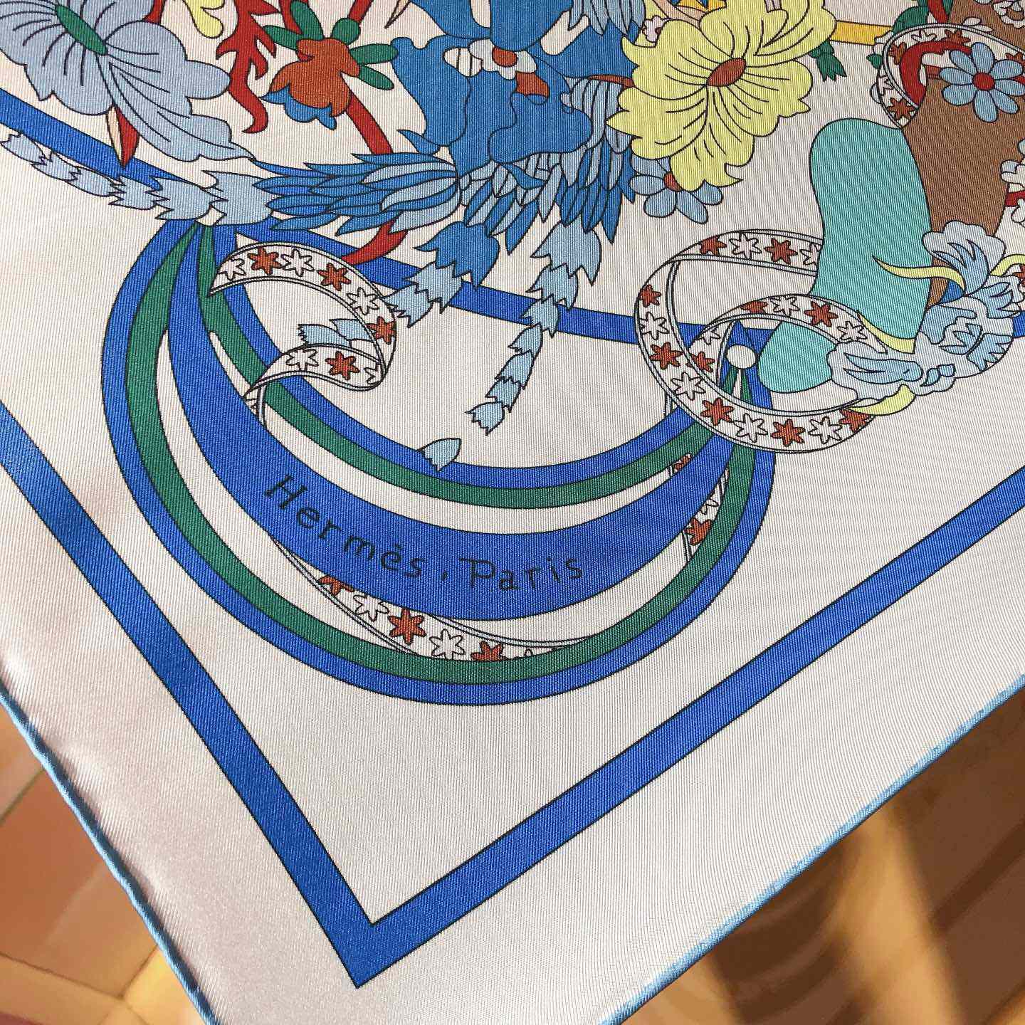 Hermes La Danse Du Printemps Scarf   90cm - PerfectKickZ