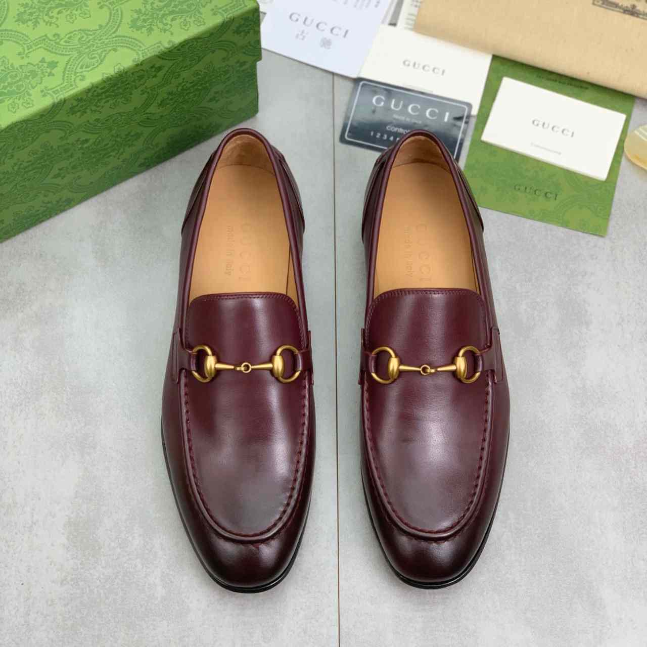 Gucci Jordaan Leather Loafer - PerfectKickZ