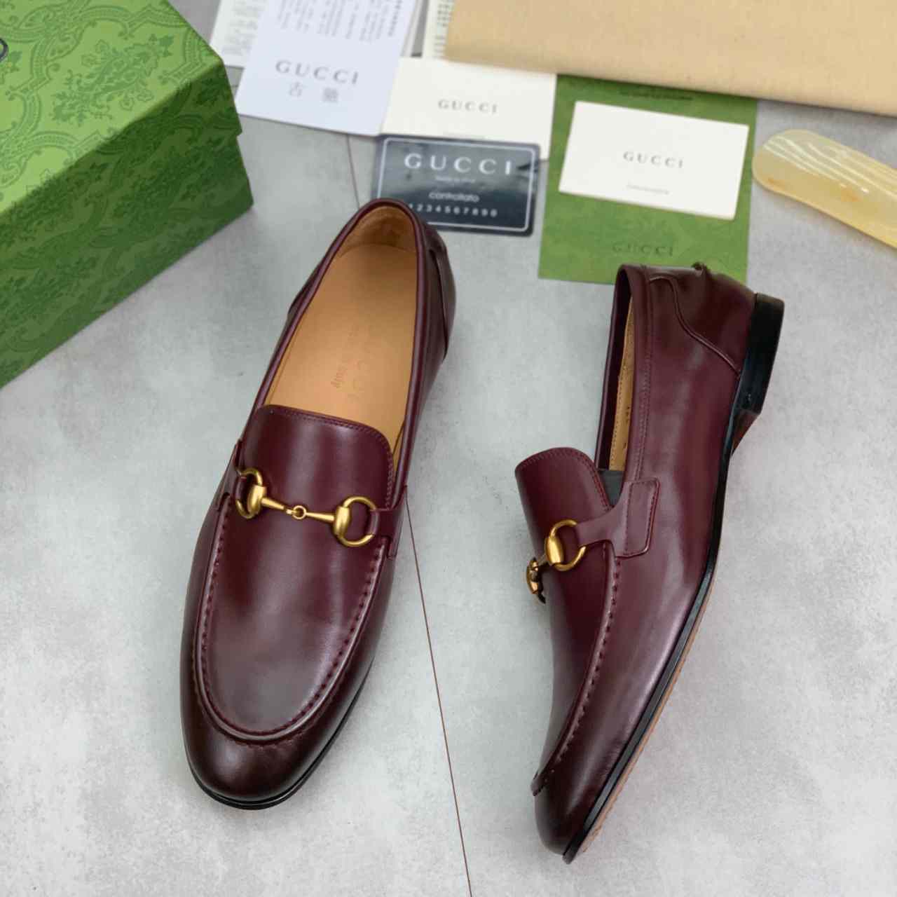 Gucci Jordaan Leather Loafer - PerfectKickZ