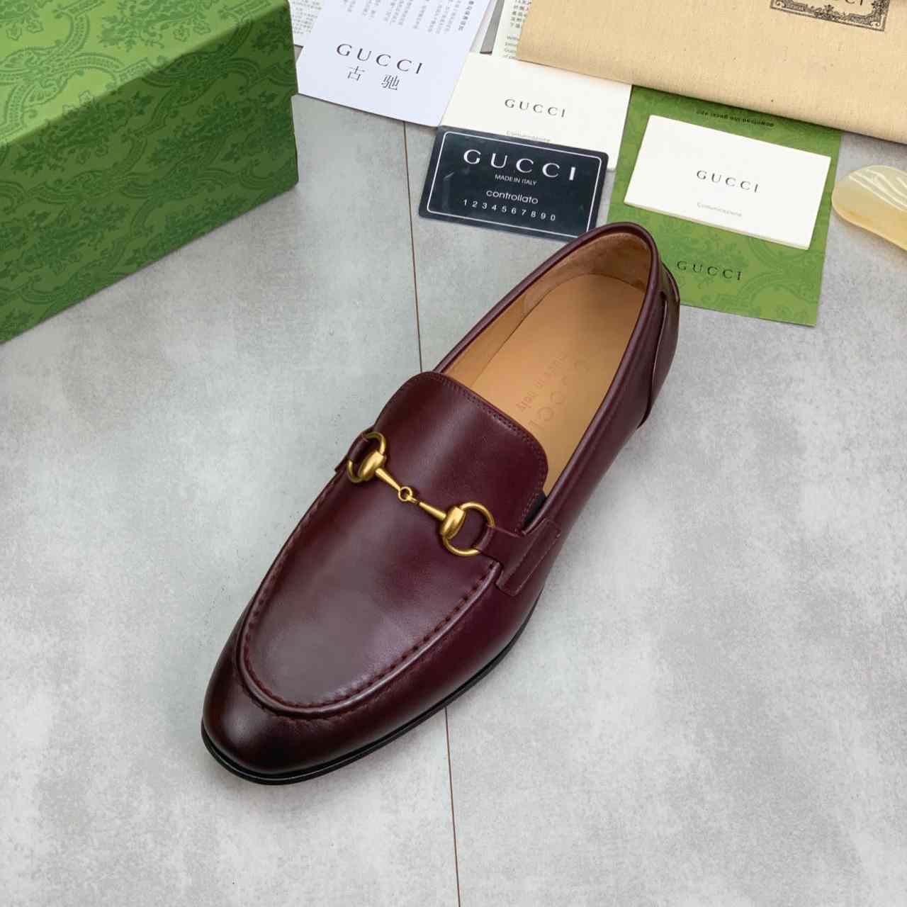 Gucci Jordaan Leather Loafer - PerfectKickZ