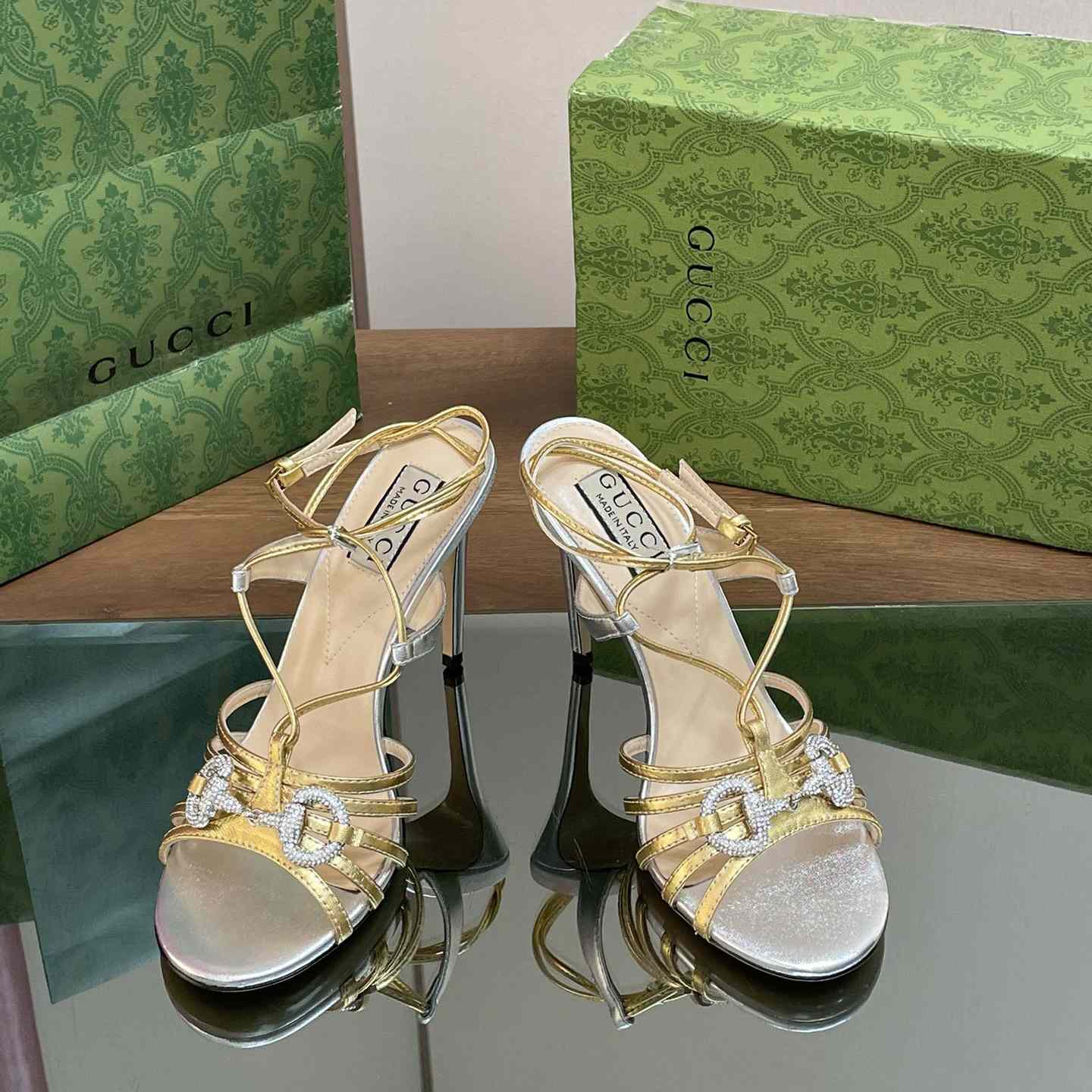 Gucci Women's Horsebit Sandal - PerfectKickZ