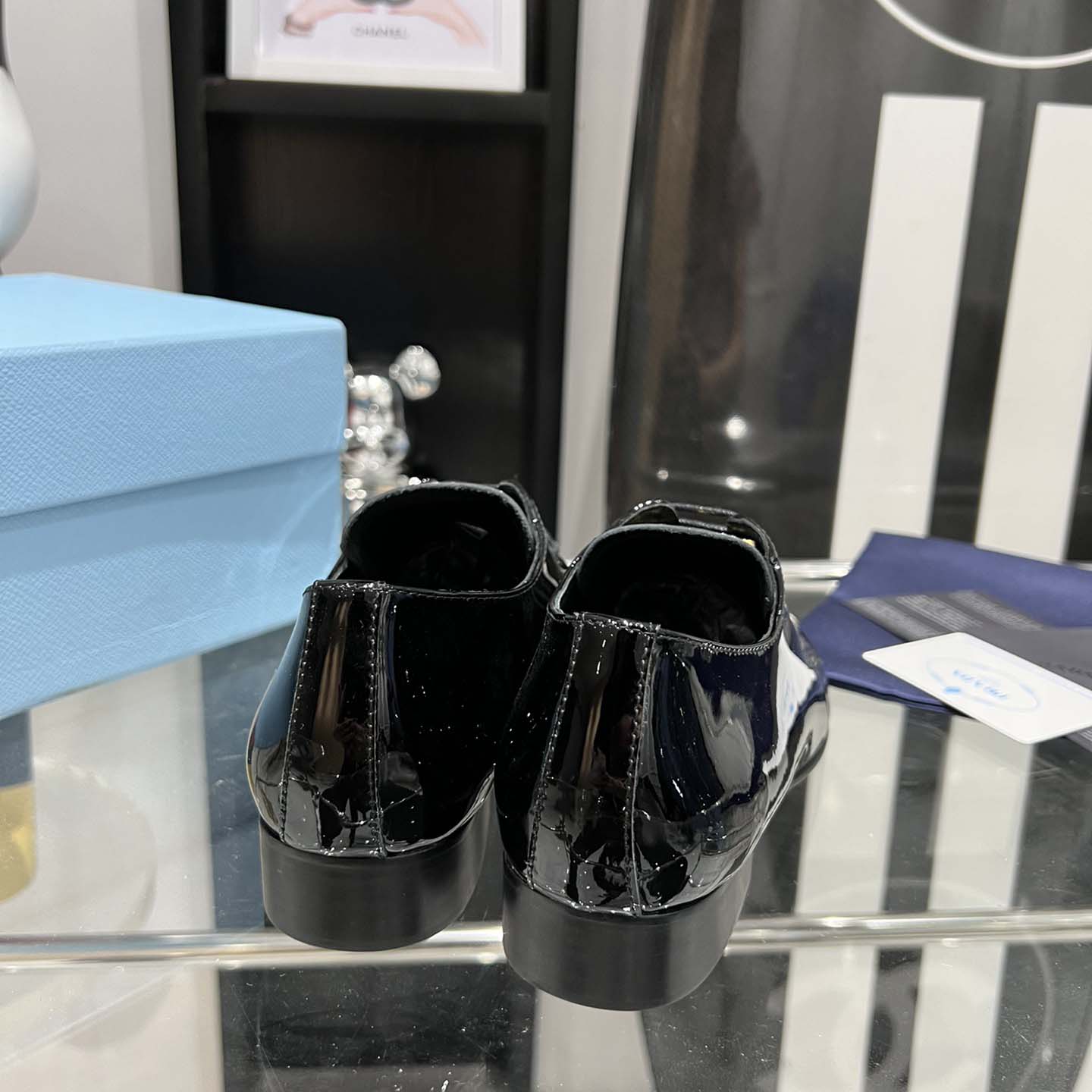 Prada Patent Leather Lace-up Shoes - PerfectKickZ