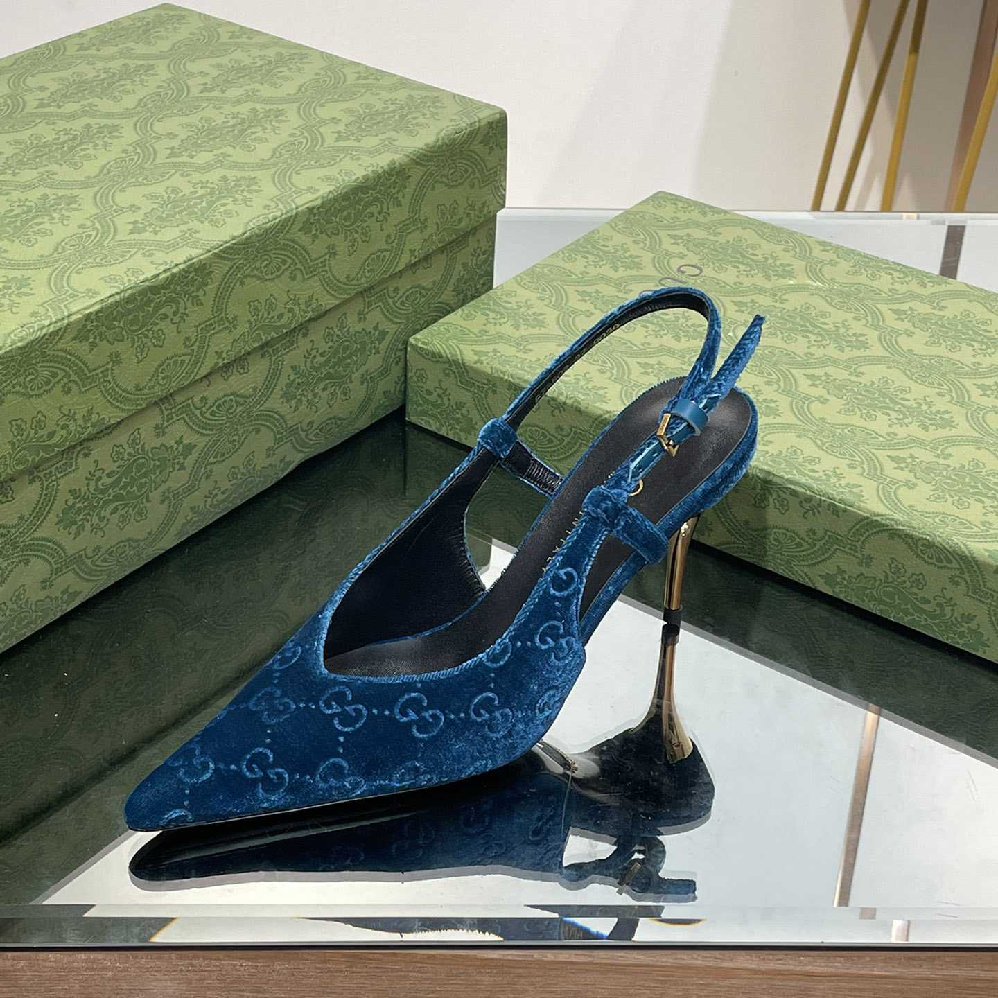 Gucci Women's GG Slingback Pump - PerfectKickZ