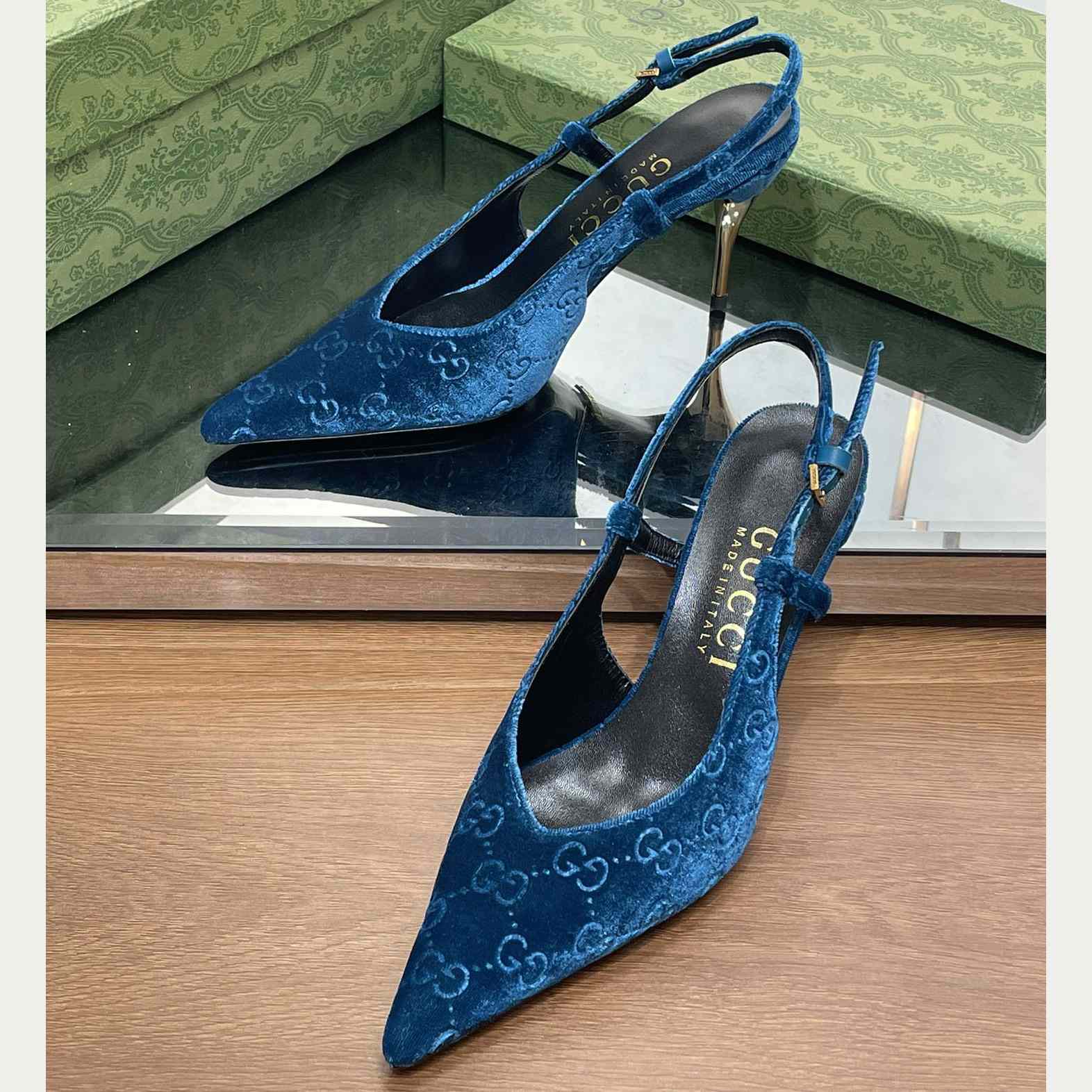 Gucci Women's GG Slingback Pump - PerfectKickZ