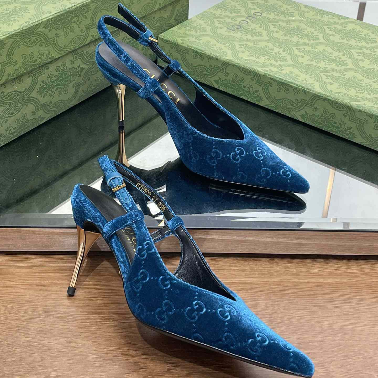 Gucci Women's GG Slingback Pump - PerfectKickZ