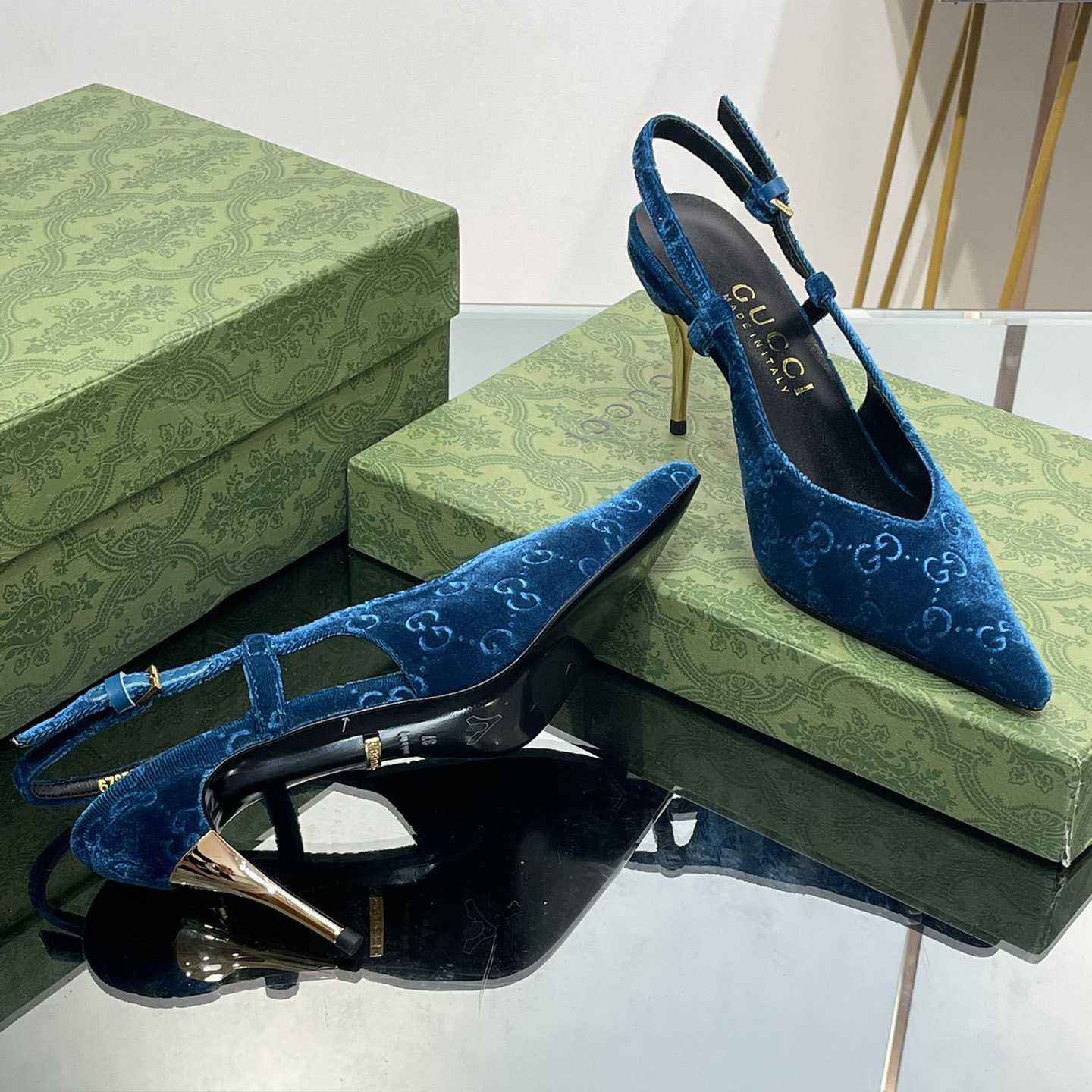 Gucci Women's GG Slingback Pump - PerfectKickZ