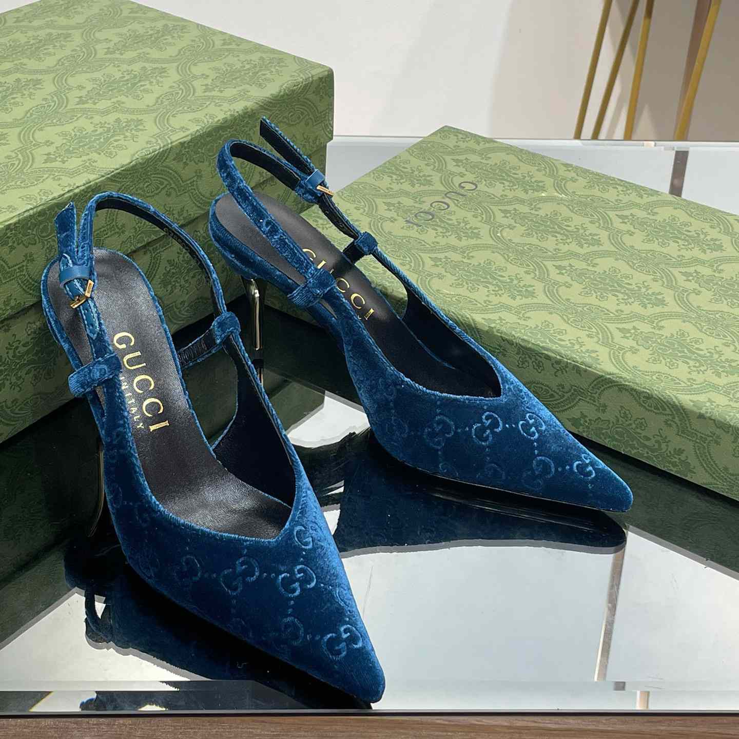 Gucci Women's GG Slingback Pump - PerfectKickZ