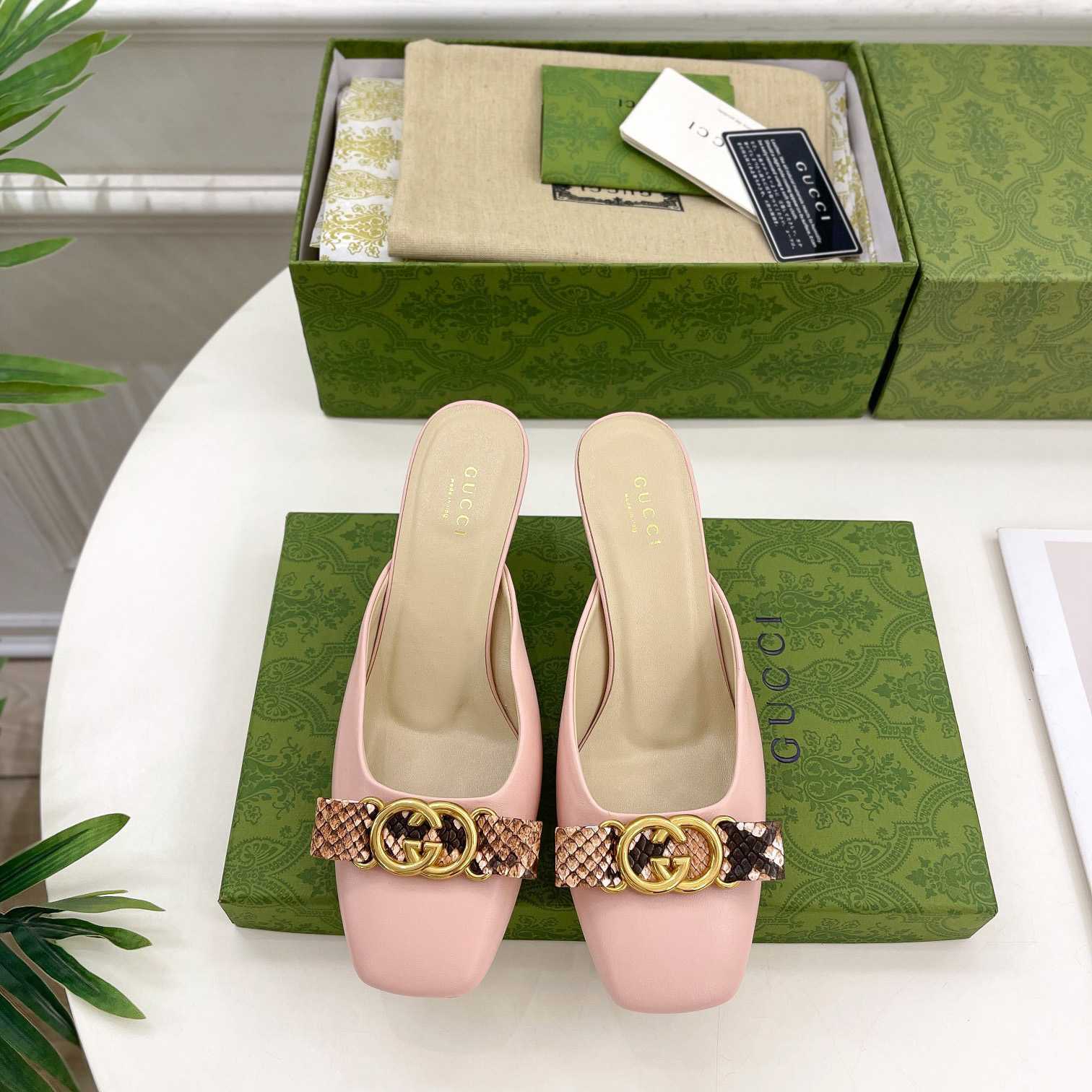Gucci Women's Interlocking G Mule - PerfectKickZ