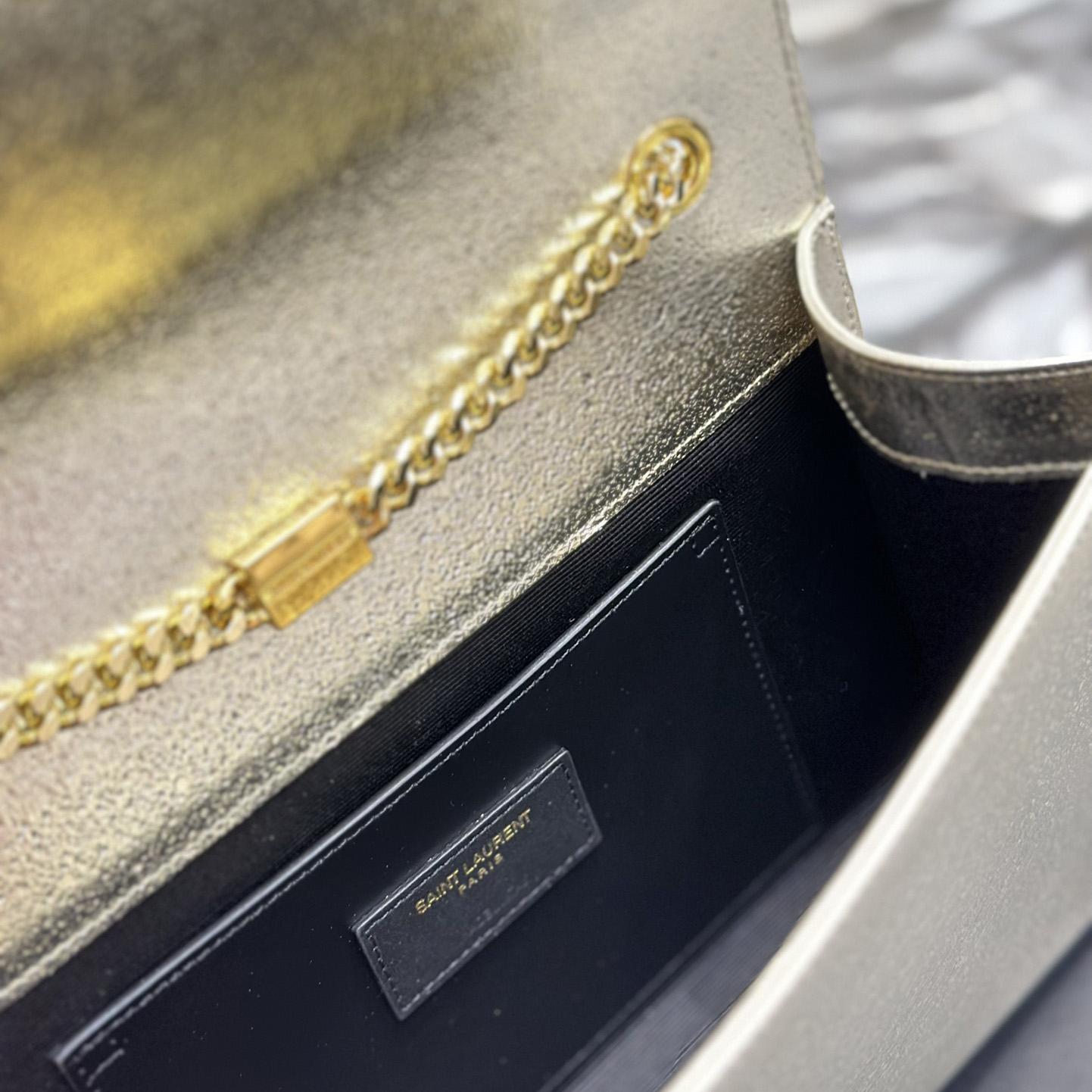Saint Laurent Kate Medium In Grain De Poudre Embossed Leather  (24x14.5x5cm)  - PerfectKickZ