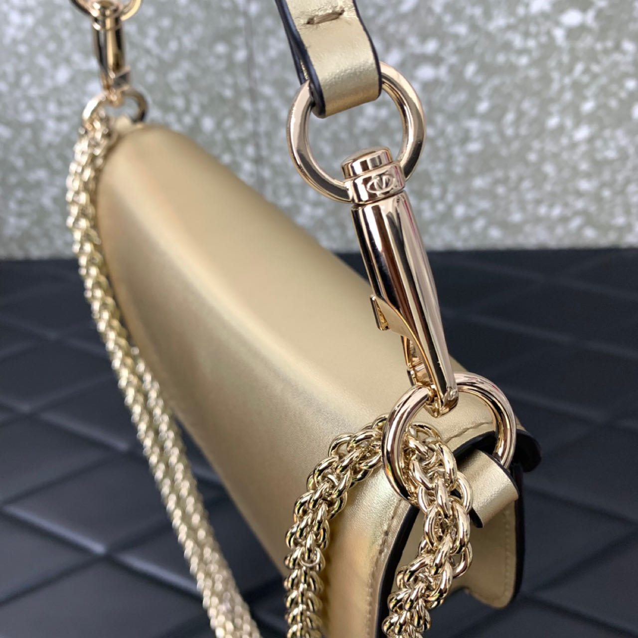 Valenti Garavani Micro Locò Crystal-embellished Bag   (20-11-5cm) - PerfectKickZ