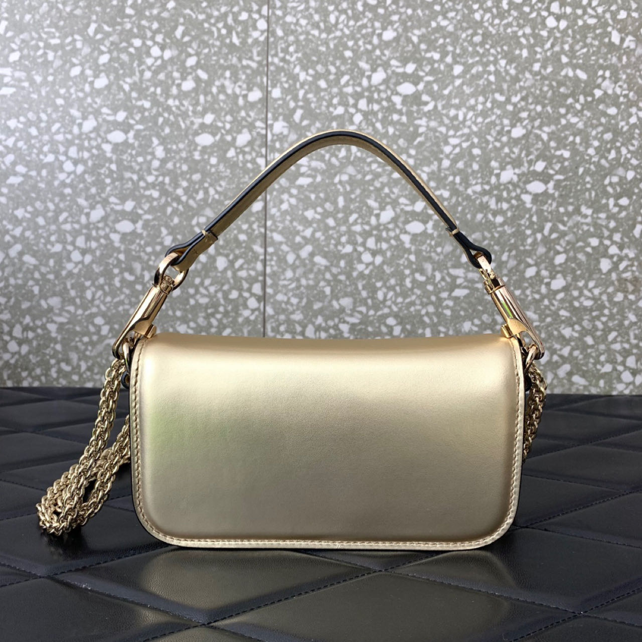 Valenti Garavani Micro Locò Crystal-embellished Bag   (20-11-5cm) - PerfectKickZ