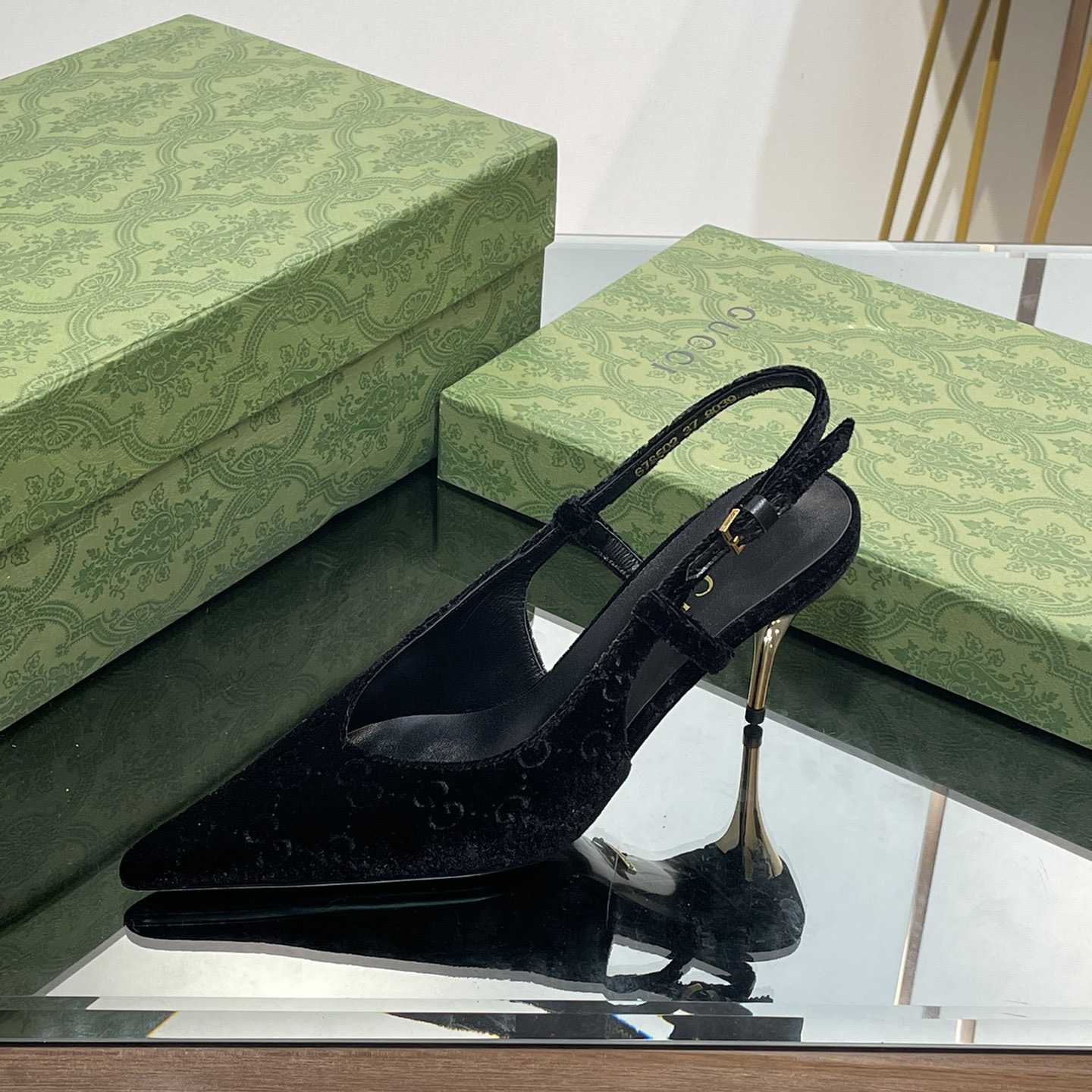 Gucci Women's GG Slingback Pump - PerfectKickZ