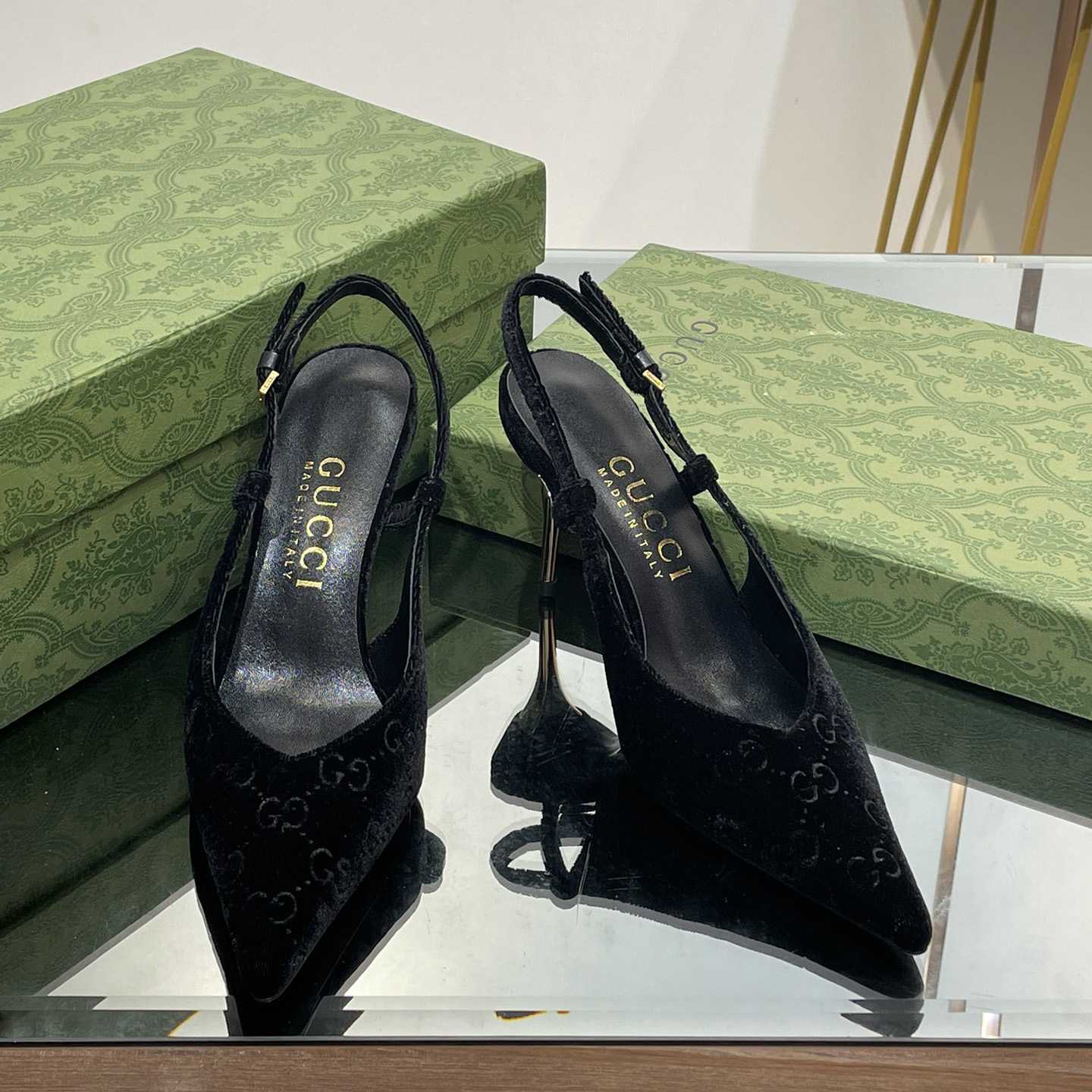 Gucci Women's GG Slingback Pump - PerfectKickZ