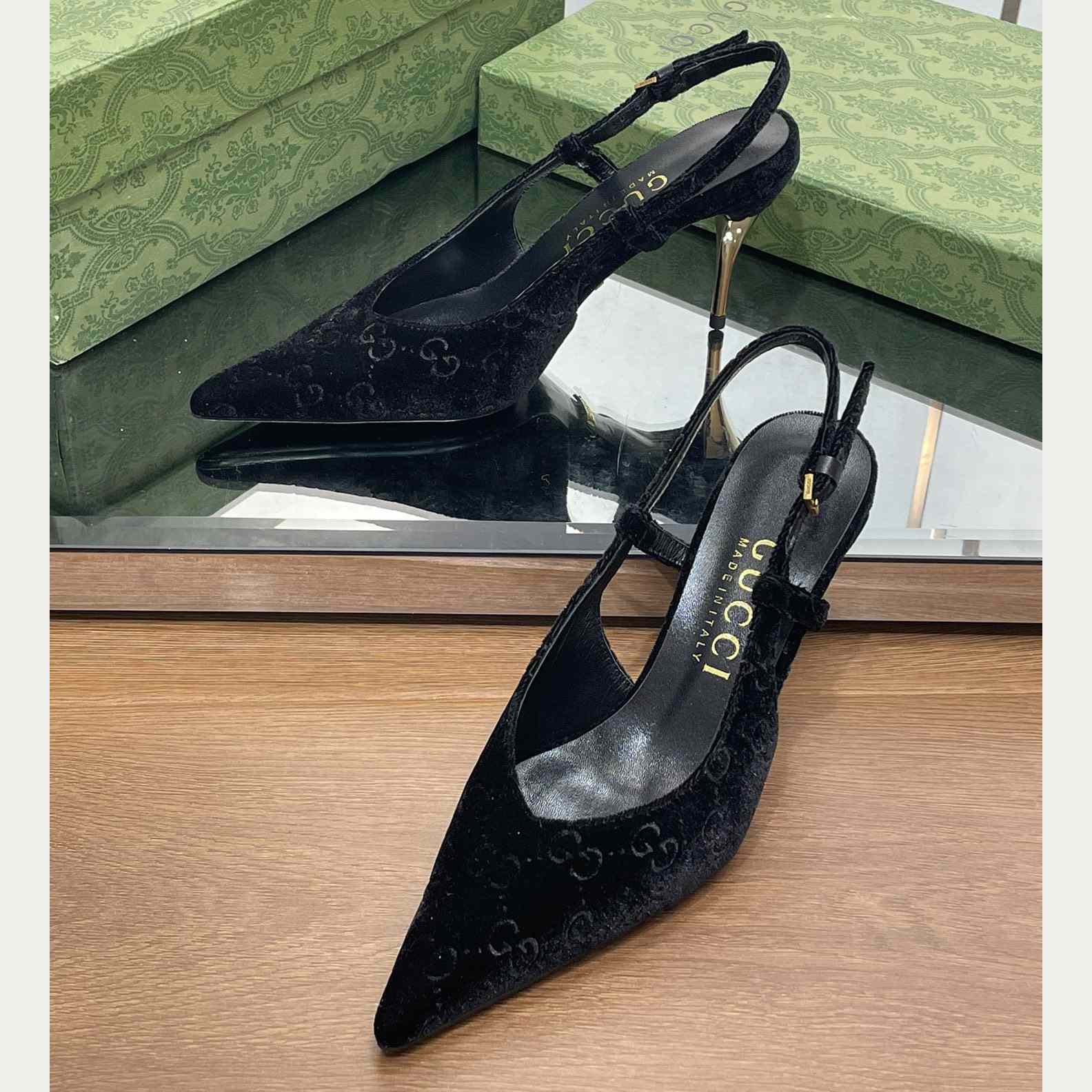 Gucci Women's GG Slingback Pump - PerfectKickZ