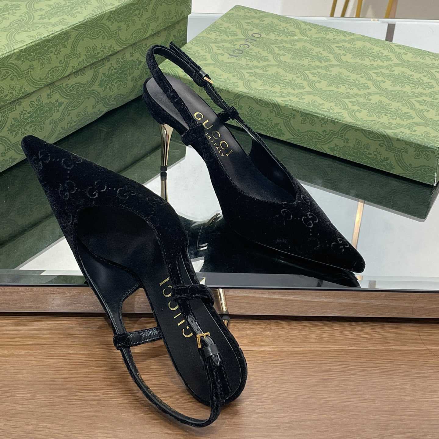 Gucci Women's GG Slingback Pump - PerfectKickZ