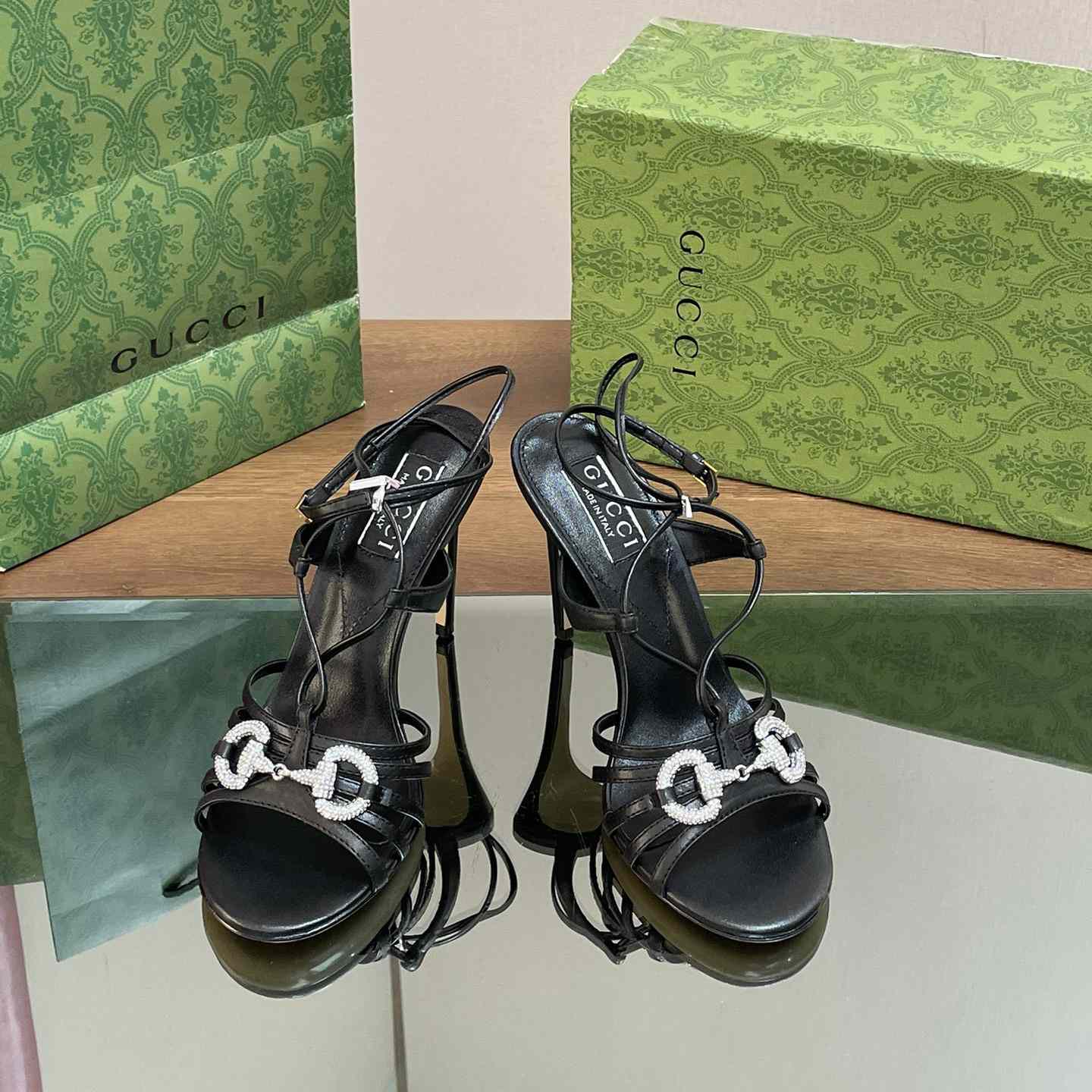 Gucci Women's Horsebit Sandal - PerfectKickZ